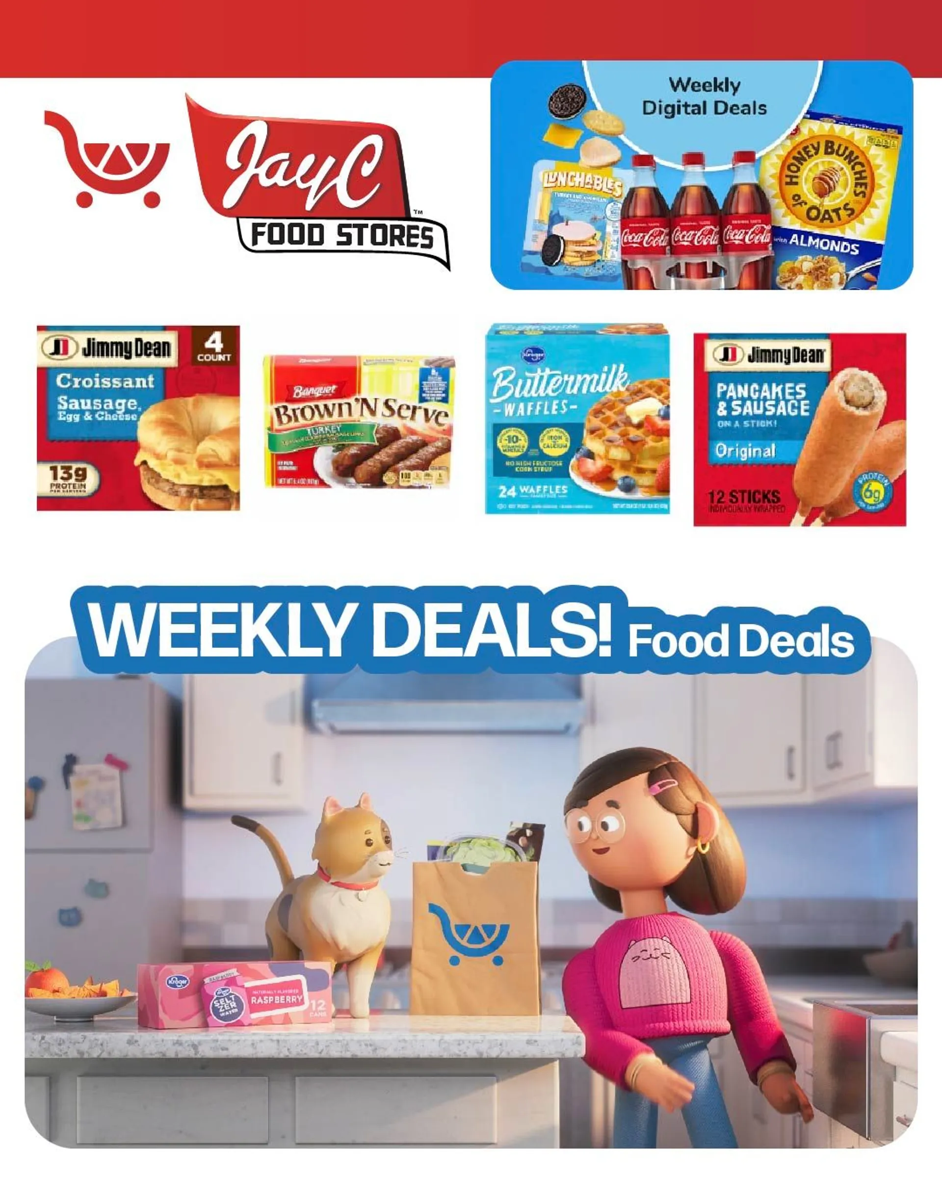 Weekly ad Jay C Food Stores Food Deals from July 22 to July 27 2024 - Page 1