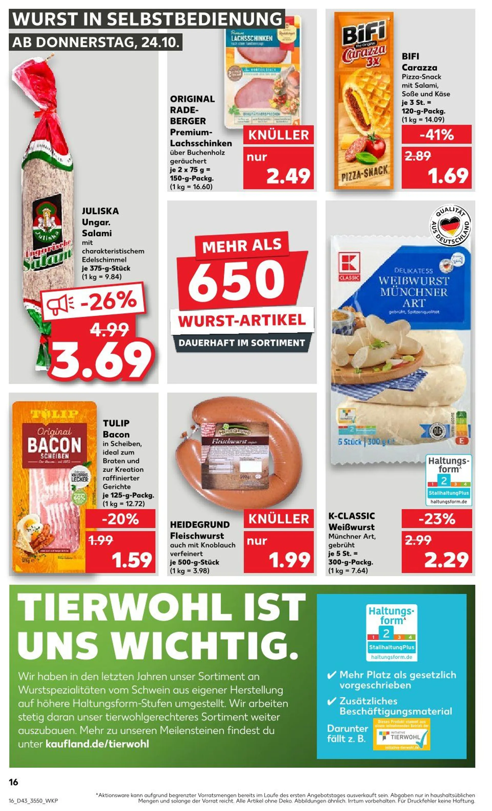 Kaufland Prospekts von 24. Oktober bis 30. Oktober 2024 - Prospekt seite 16