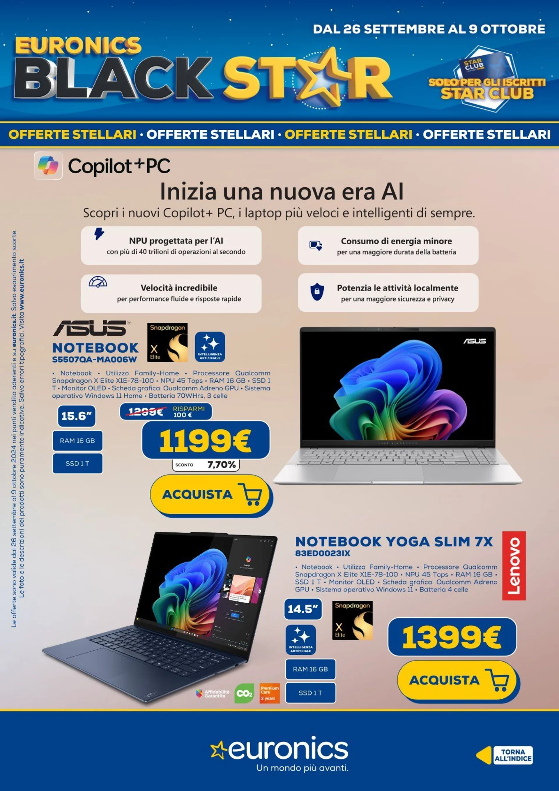 Euronics Brochure Offerte da 26 settembre a 9 ottobre di 2024 - Pagina del volantino 16