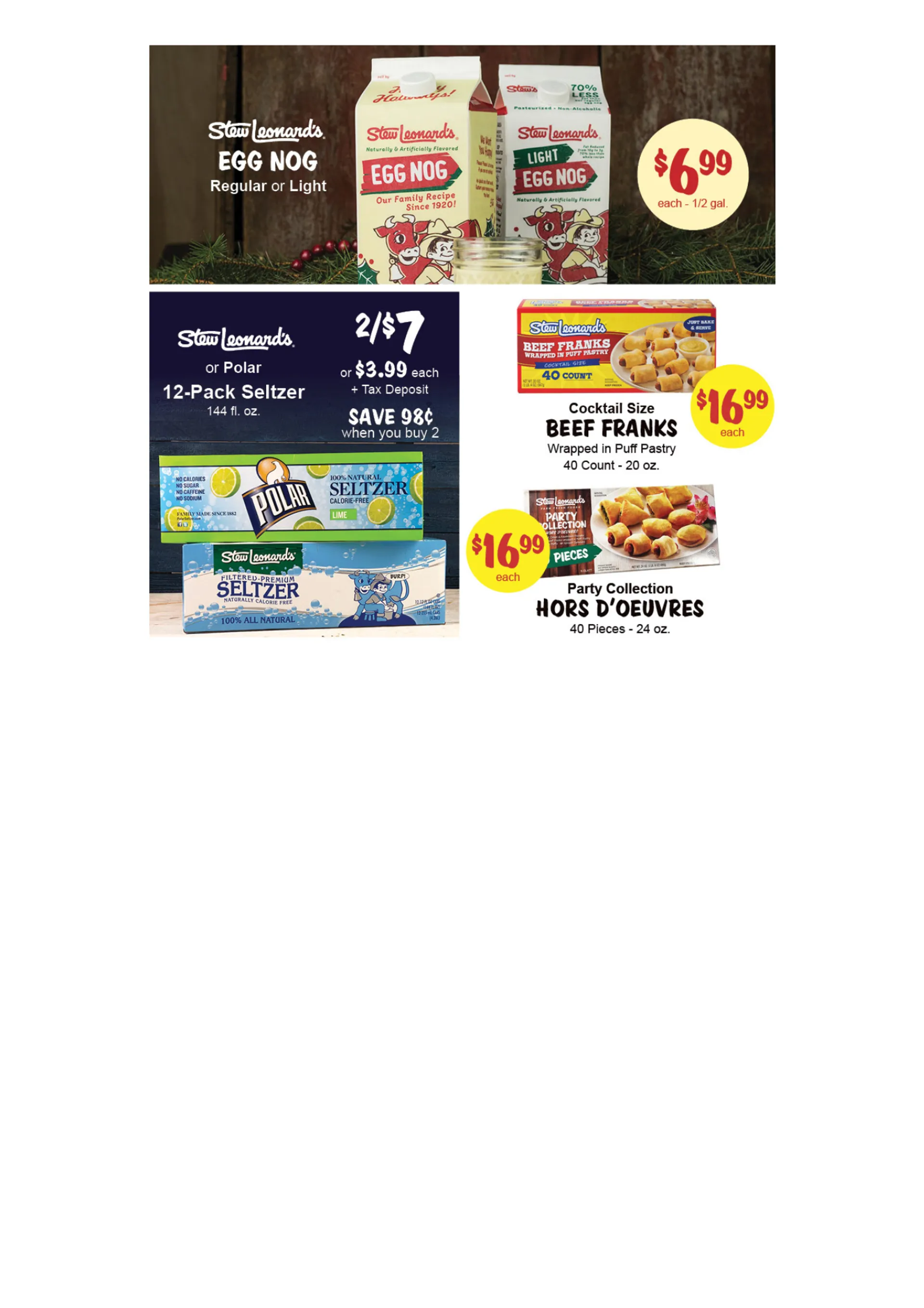 Weekly ad Christmas deals at Stew Leonard's from December 11 to December 25 2024 - Page 15