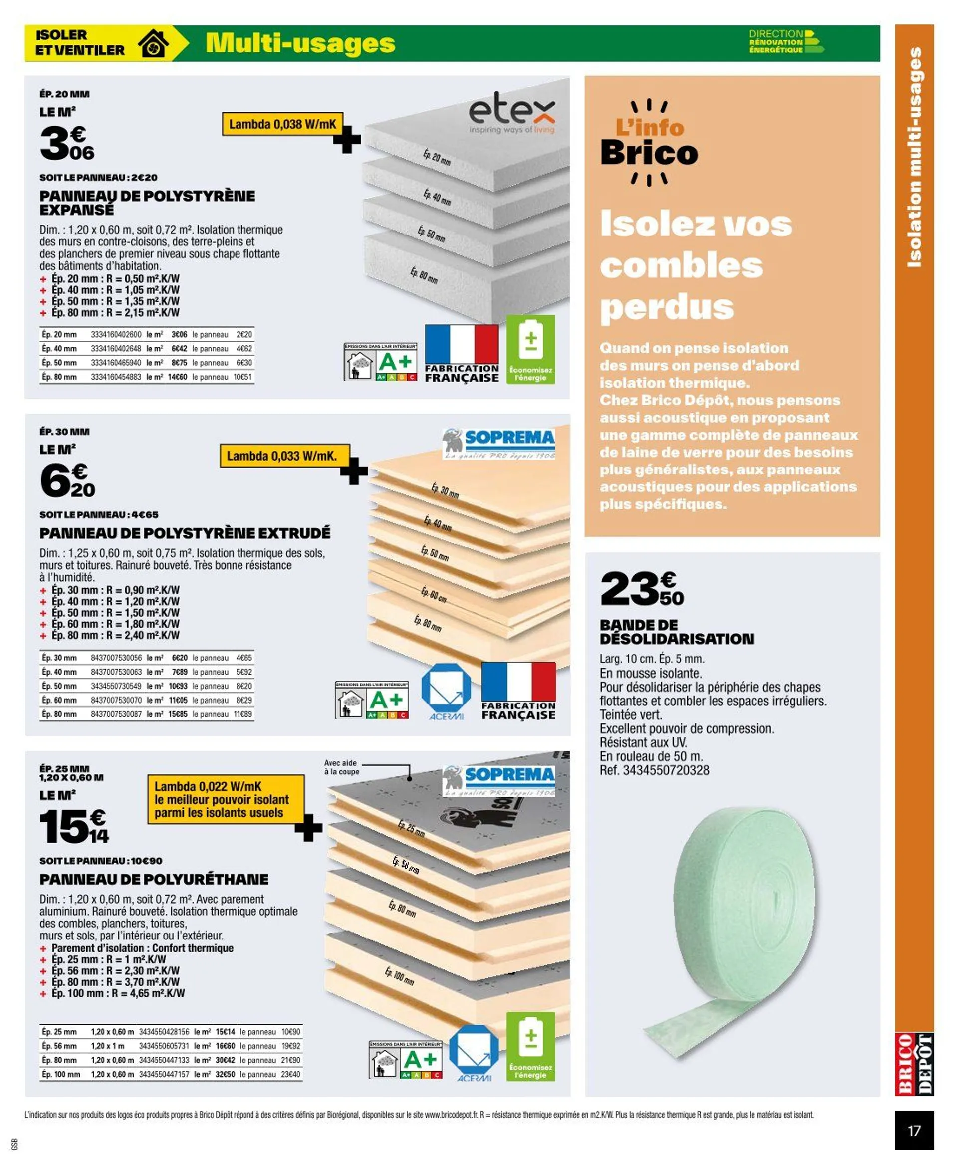 Brico Dépôt Brochures Offres du 4 octobre au 5 décembre 2024 - Catalogue page 17