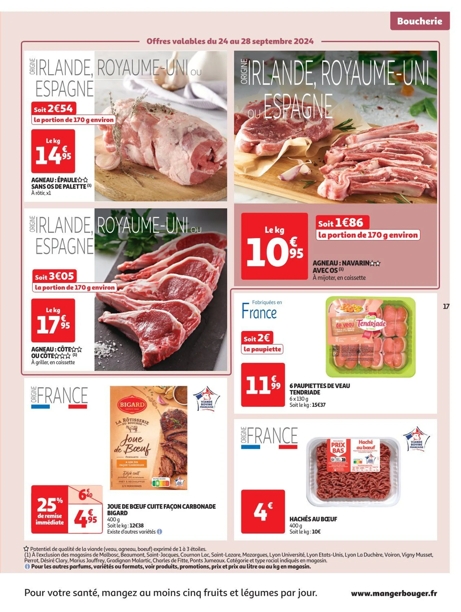 Auchan Offres de brochures du 24 septembre au 6 octobre 2024 - Catalogue page 17