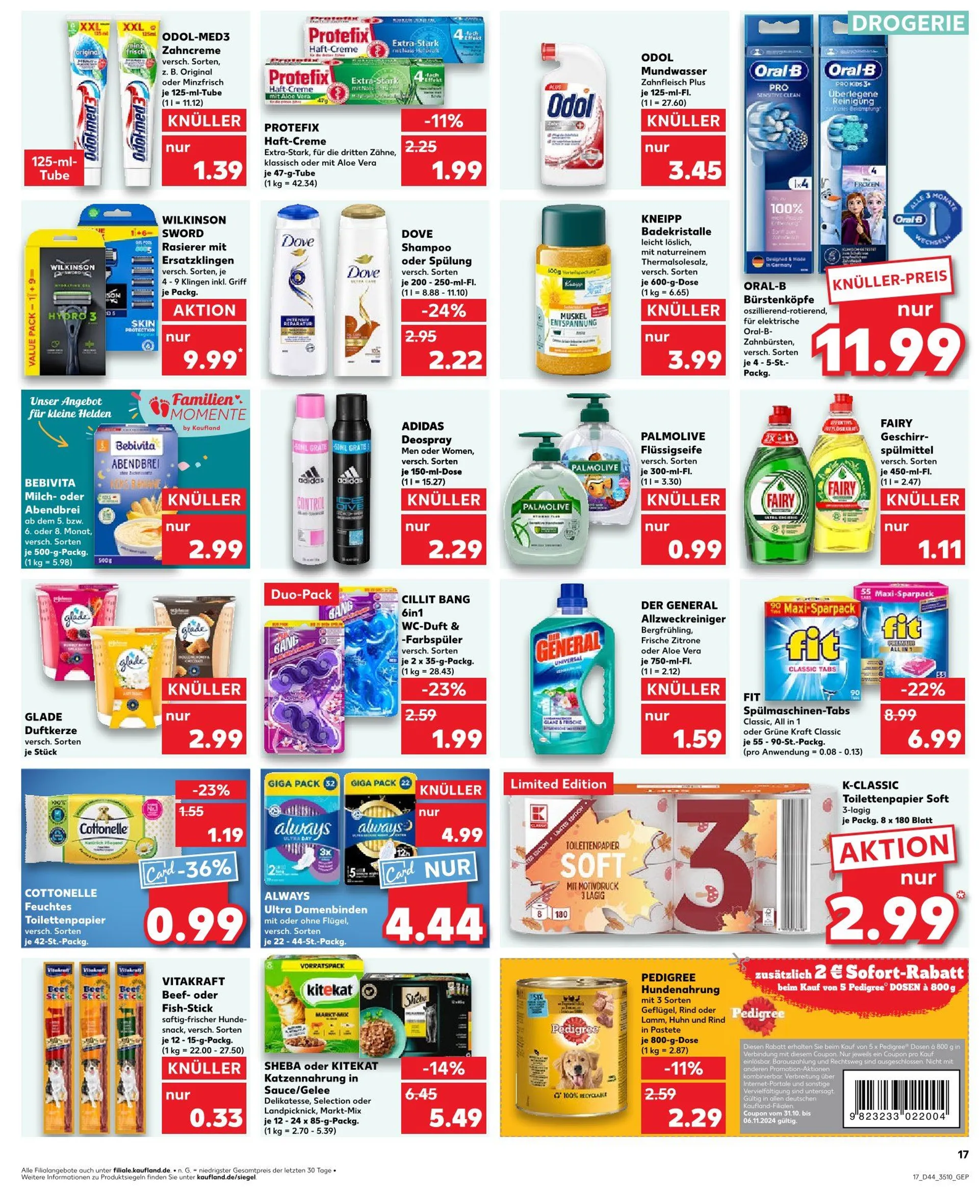 Kaufland Prospekt von 1. November bis 6. November 2024 - Prospekt seite 17