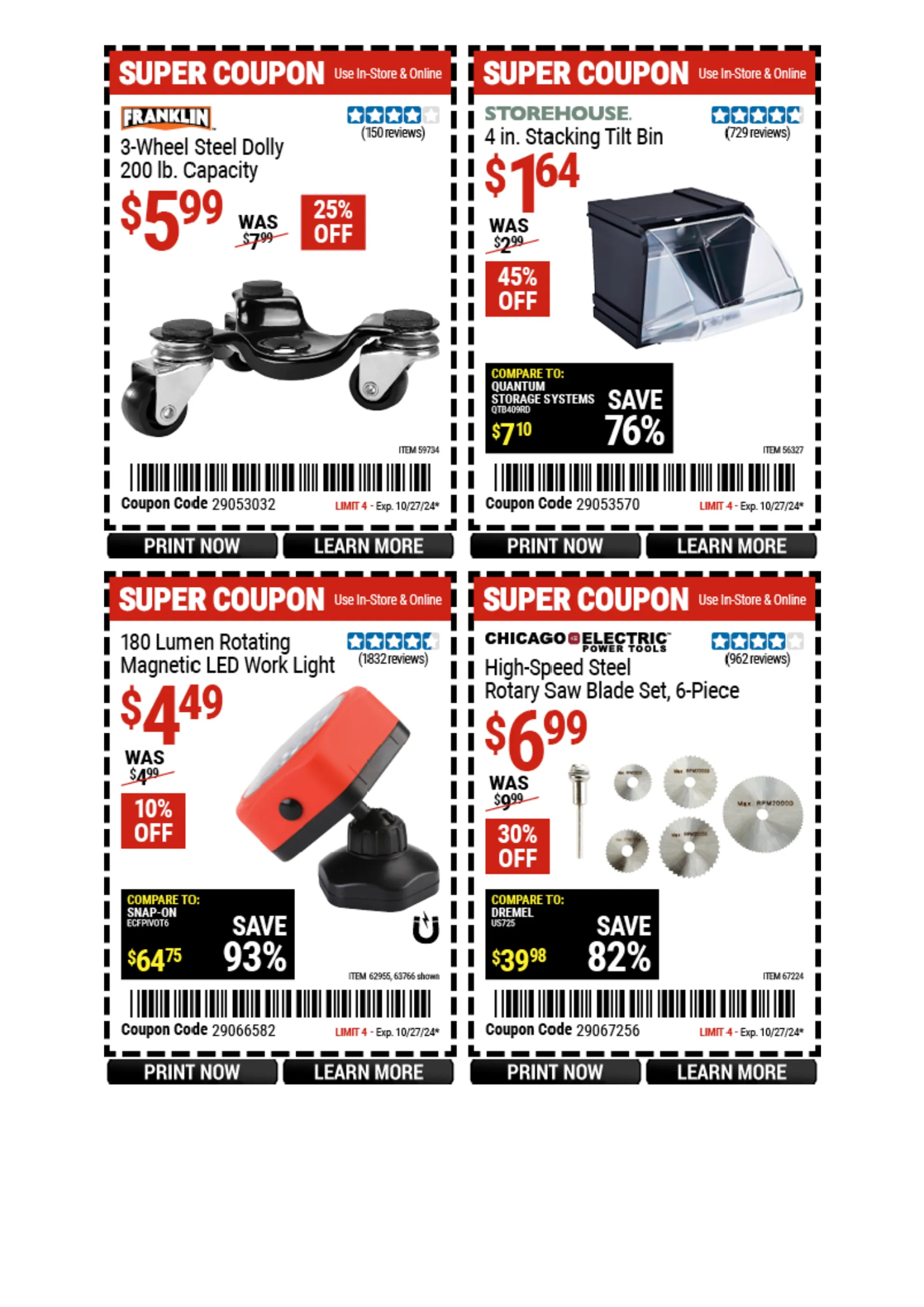 Weekly ad Harbor Freight Weekly Ad from October 21 to October 27 2024 - Page 17