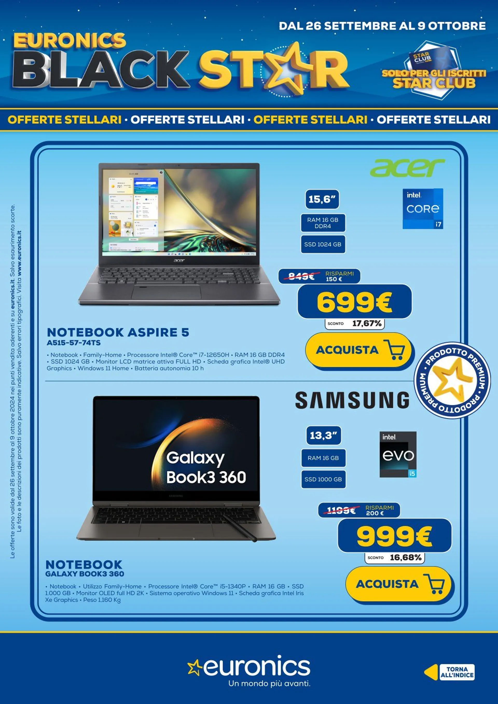 Euronics Brochure Offerte da 26 settembre a 9 ottobre di 2024 - Pagina del volantino 18