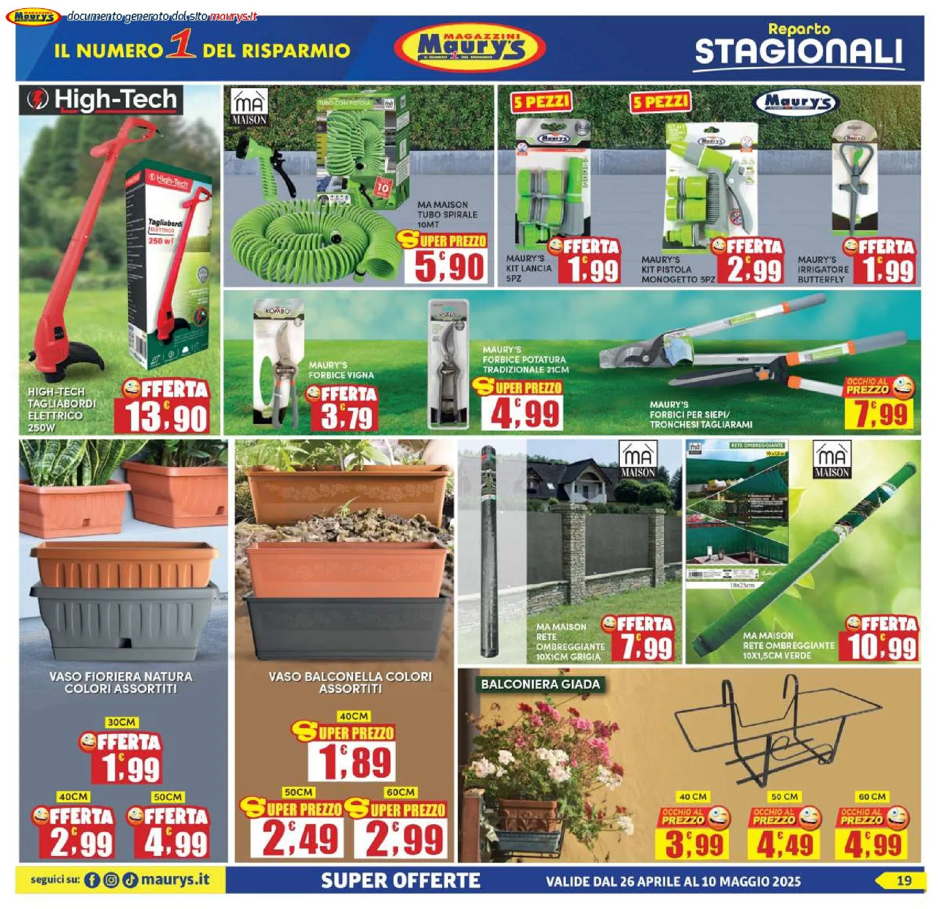 Volantini Maury's da 26 aprile a 10 maggio di 2025 - Pagina del volantino 19
