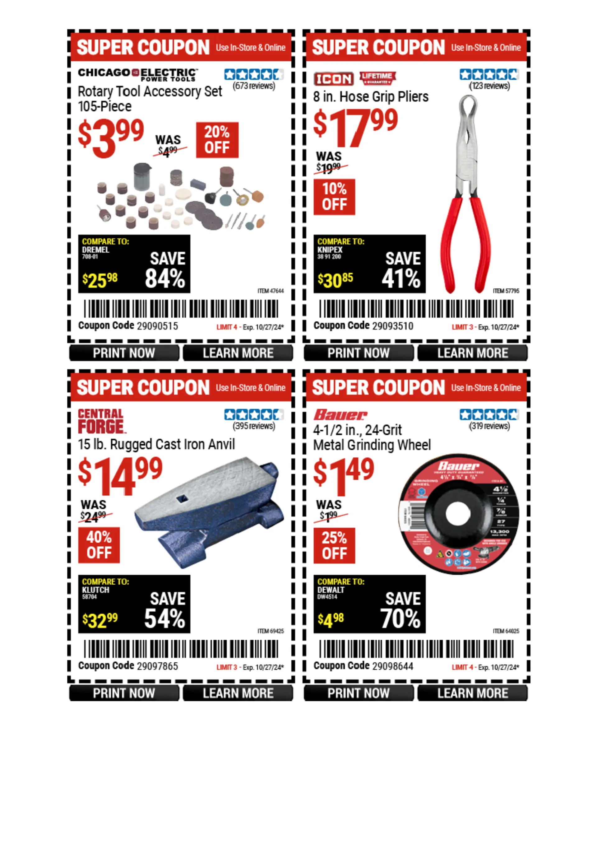 Weekly ad Harbor Freight Weekly Ad from October 21 to October 27 2024 - Page 19