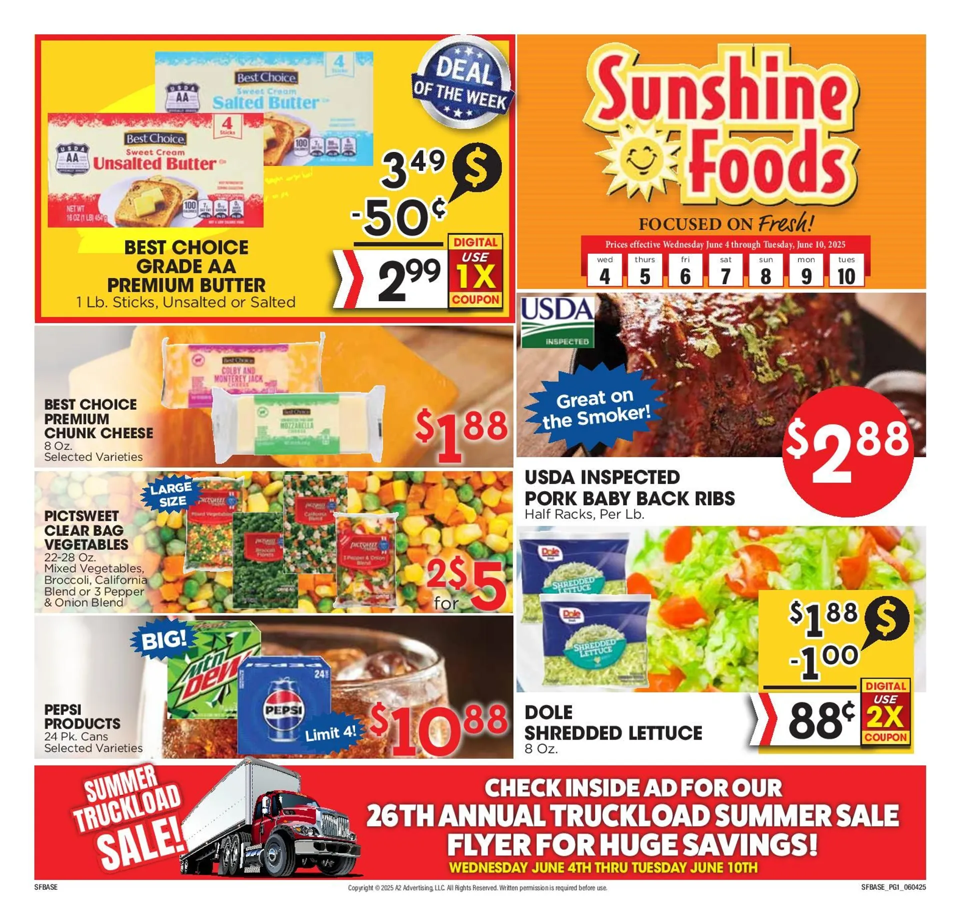 Weekly ad Sunshine Foods weekly ads from June 4 to June 10 2025 - Page 1