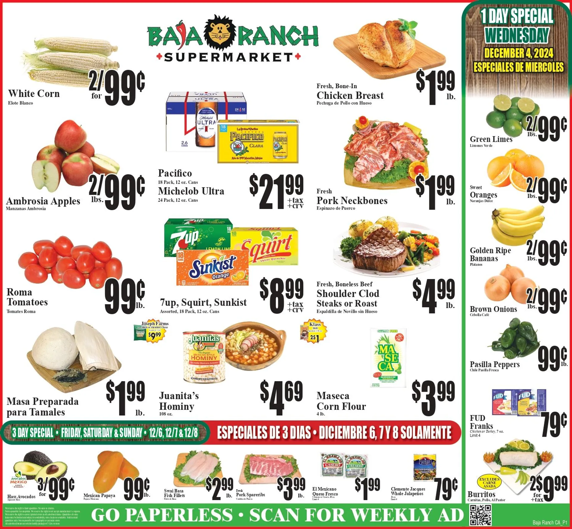 Weekly ad Baja Ranch weekly ad from December 4 to December 10 2024 - Page 