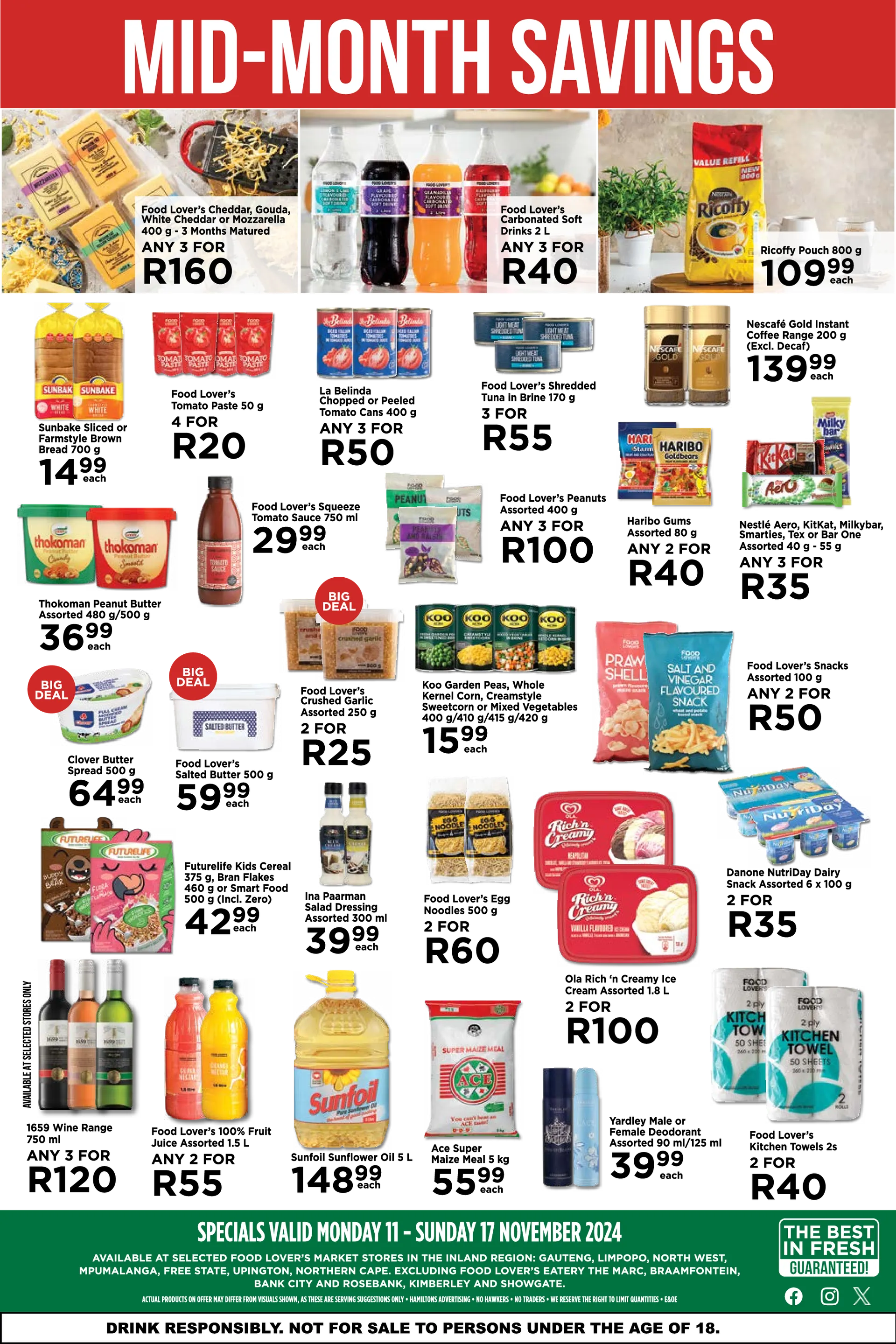 Food Lover's Market sales from 11 November to 17 November 2024 - Catalogue Page 