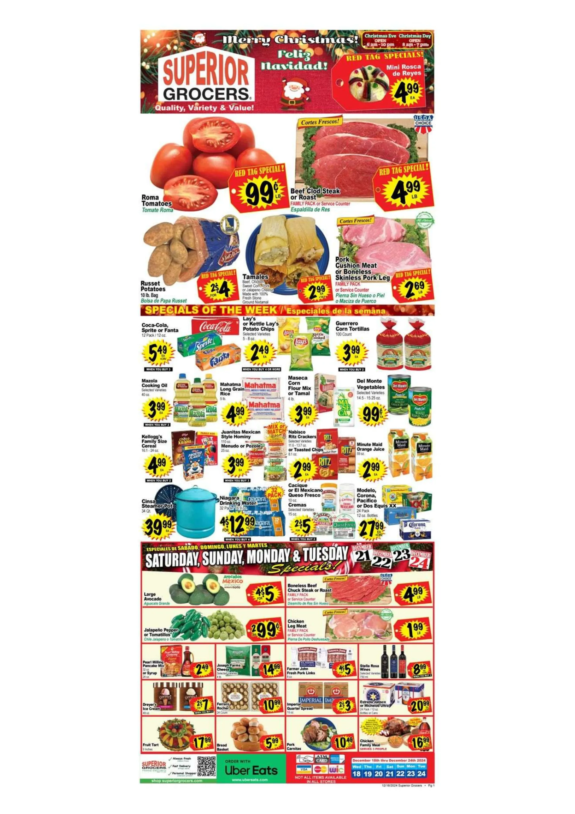 Weekly ad Superior Grocers Weekly Ad from December 18 to December 24 2024 - Page 