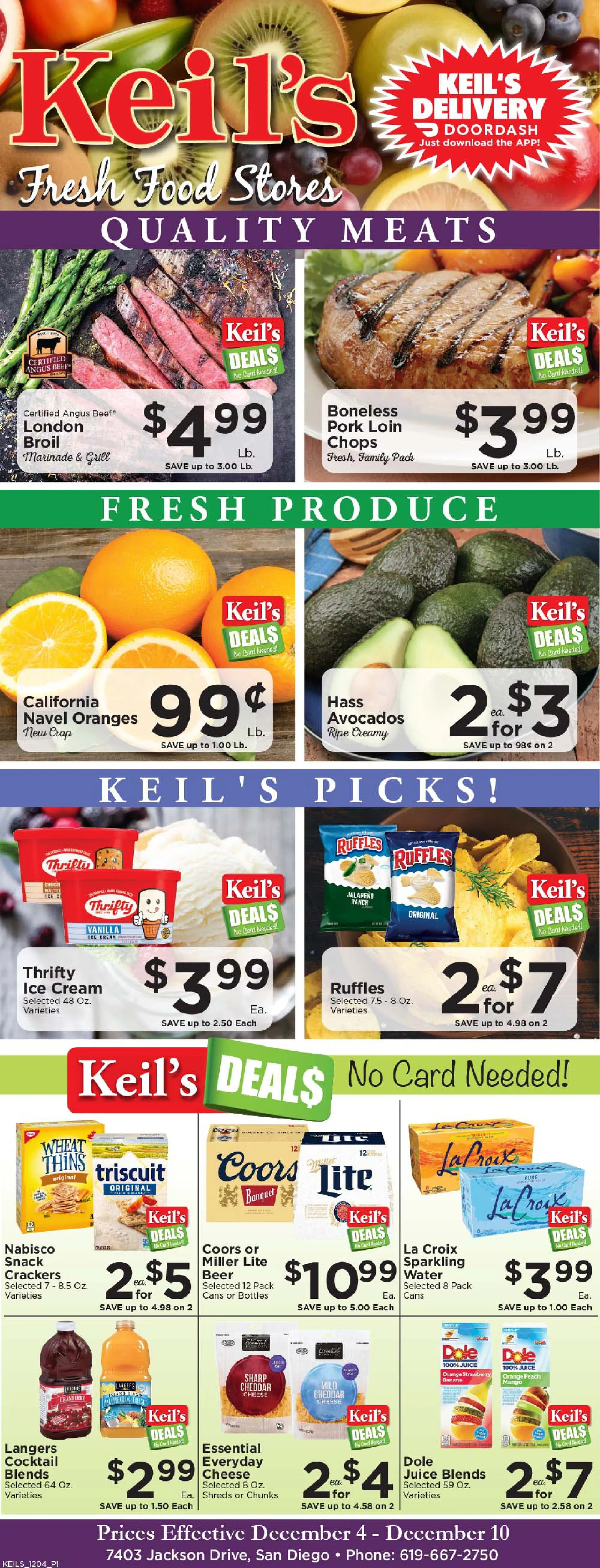 Weekly ad Keil's Fresh Food Stores Weekly Ad from December 4 to December 10 2024 - Page 