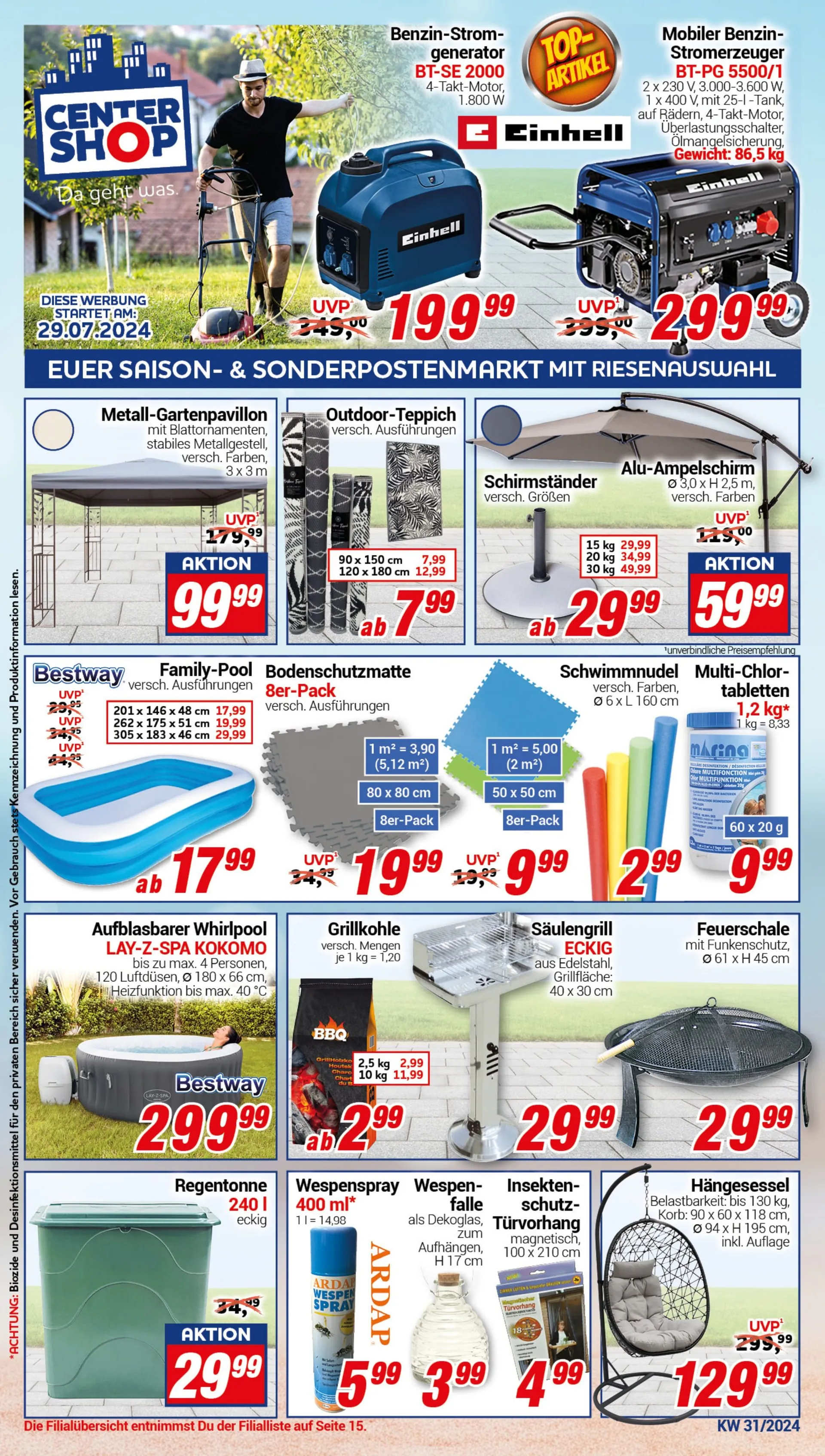 CENTERSHOP Prospekt von 29. Juli bis 3. August 2024 - Prospekt seite 