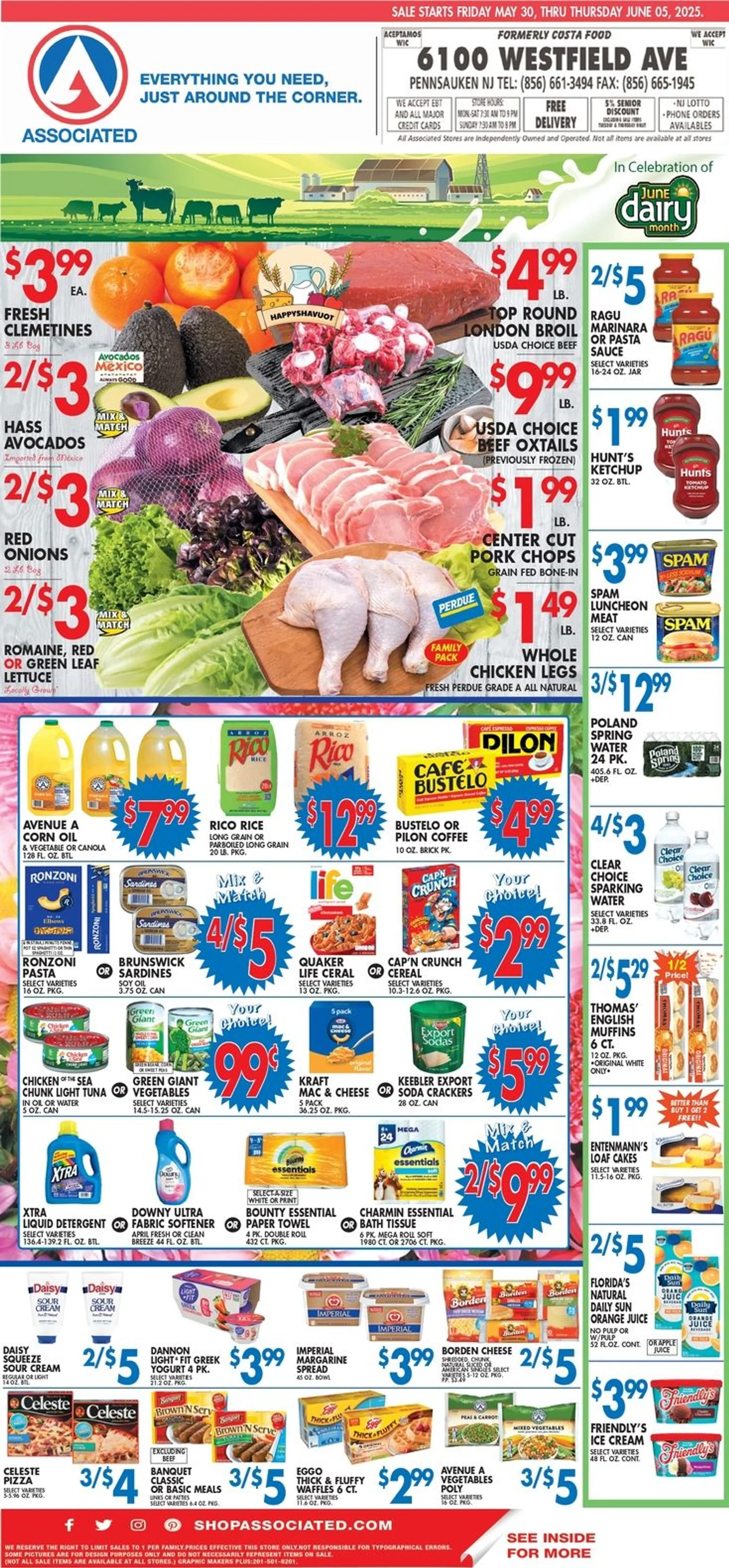 Weekly ad Associated Supermarkets weekly ads from May 30 to June 5 2025 - Page 1