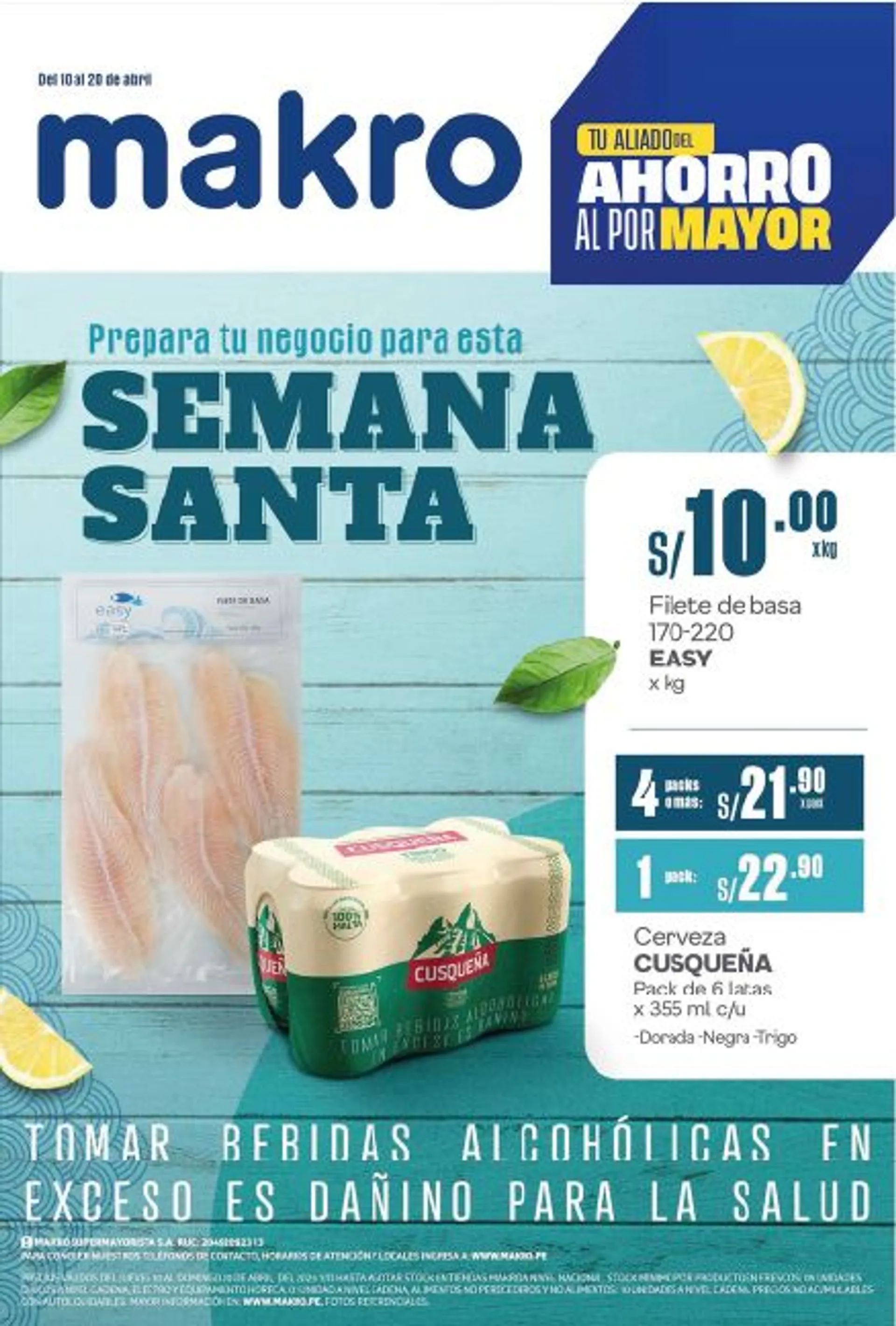 Catalogo de Makro Grandes ofertas 10 de abril al 20 de abril 2025 - Pag 1