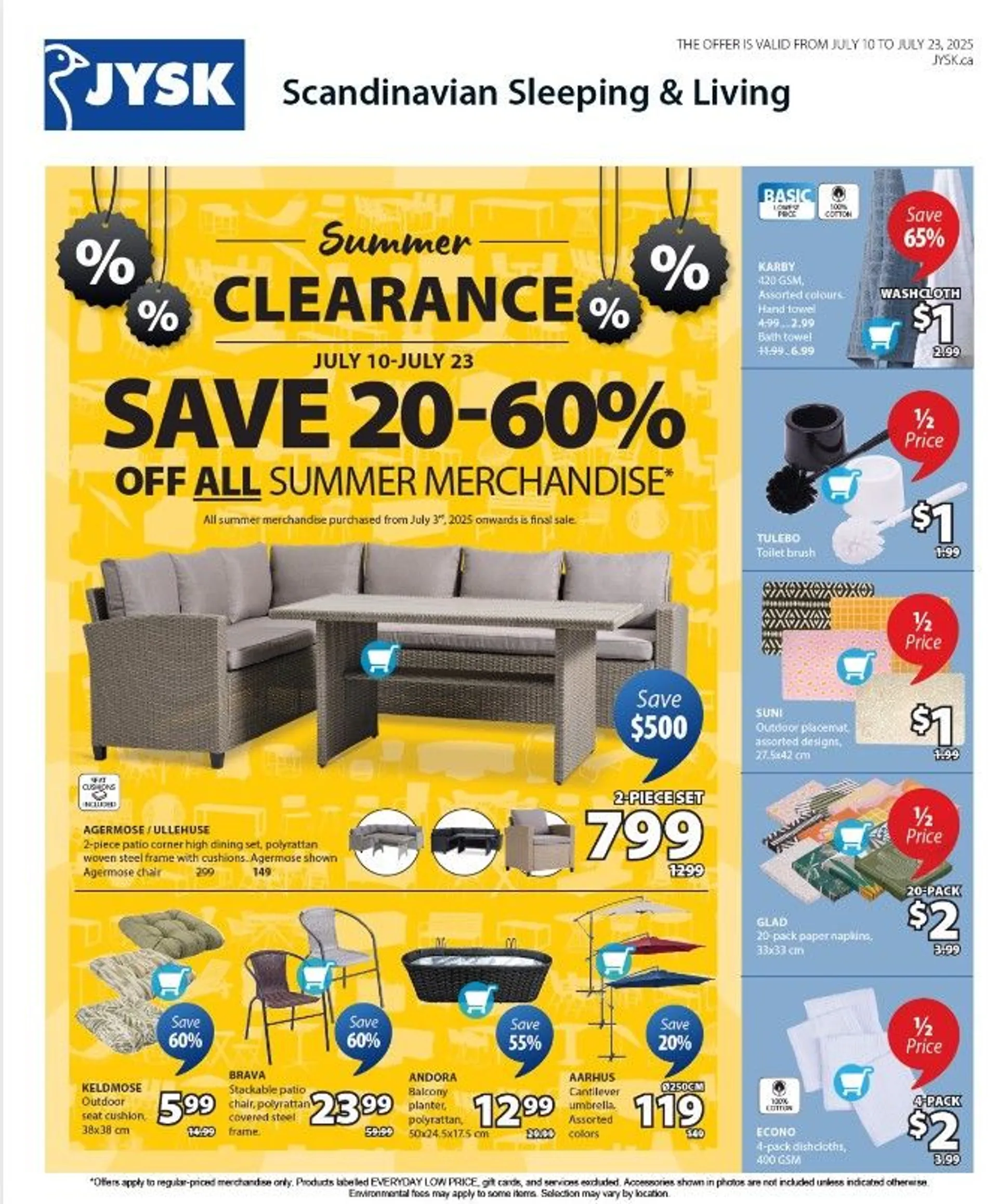 JYSK Sales from July 10 to July 23 2025 - flyer page 