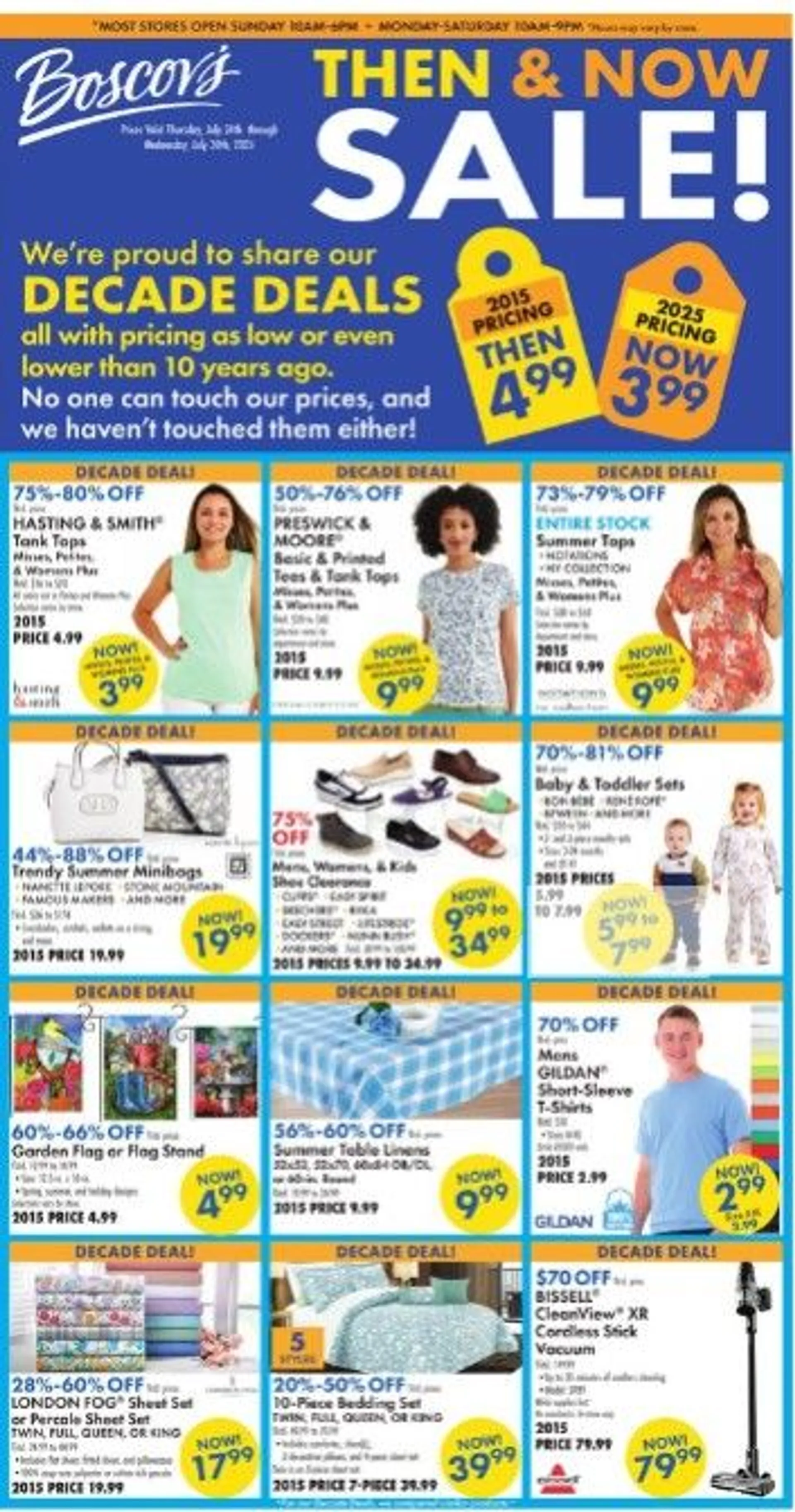 Weekly ad Boscov's Sales from July 24 to July 30 2025 - Page 1