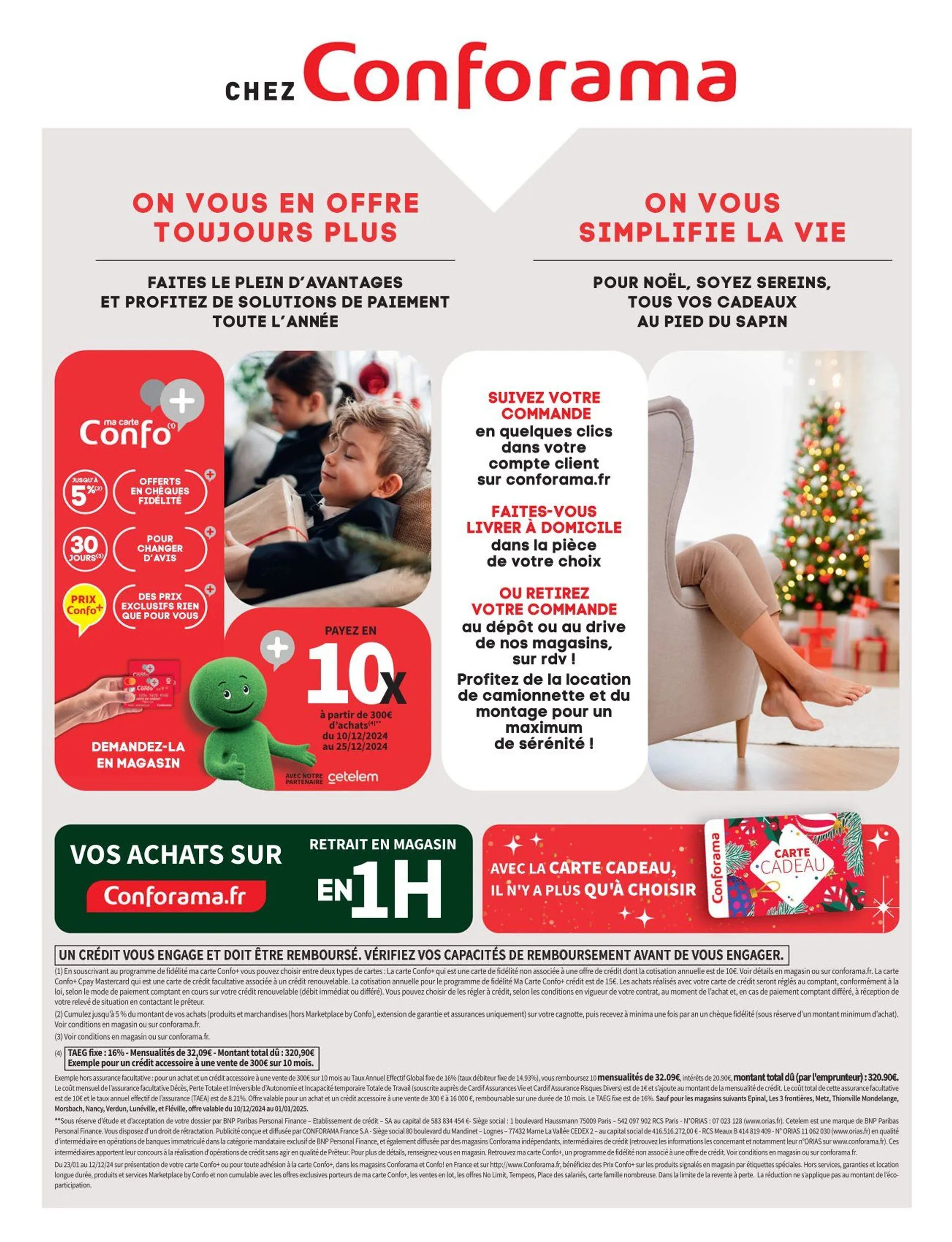 Conforama Offres de catalogue du 10 décembre au 25 décembre 2024 - Catalogue page 2