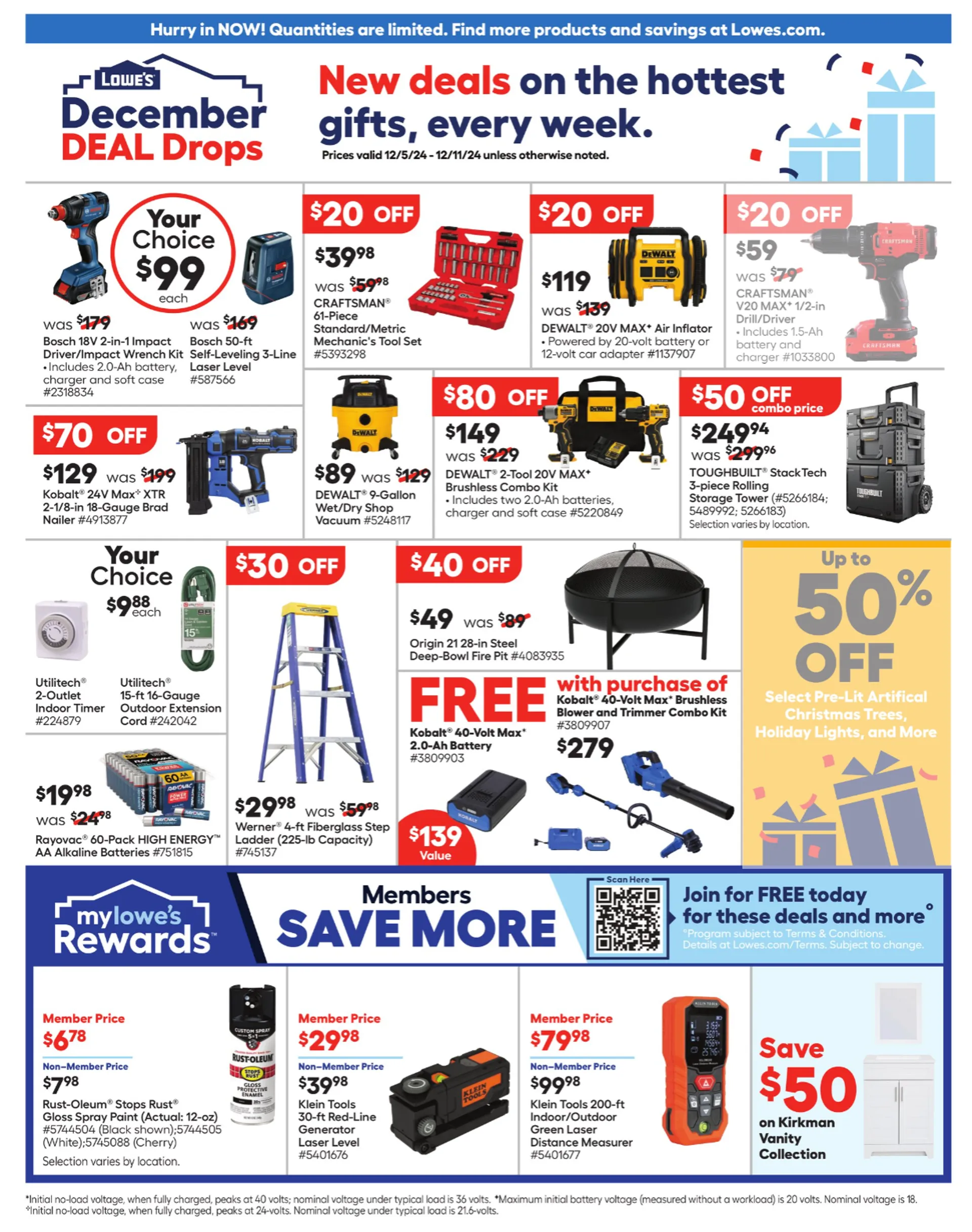 Weekly ad Lowe's Weekly Ad from December 5 to December 11 2024 - Page 