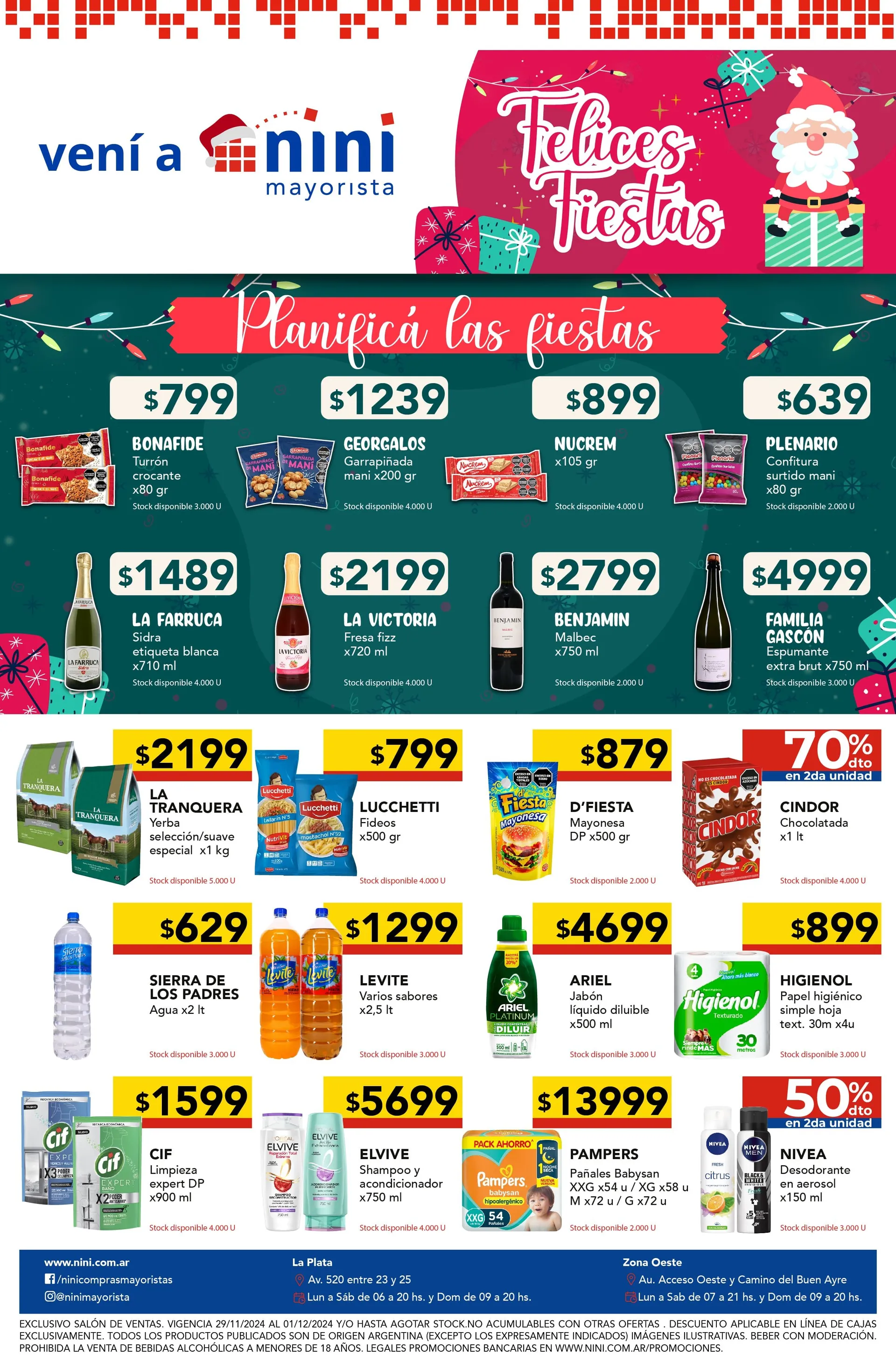 Ofertas de Nini Mayorista Ofertas 29 de noviembre al 1 de diciembre 2024 - Página 1 del catálogo