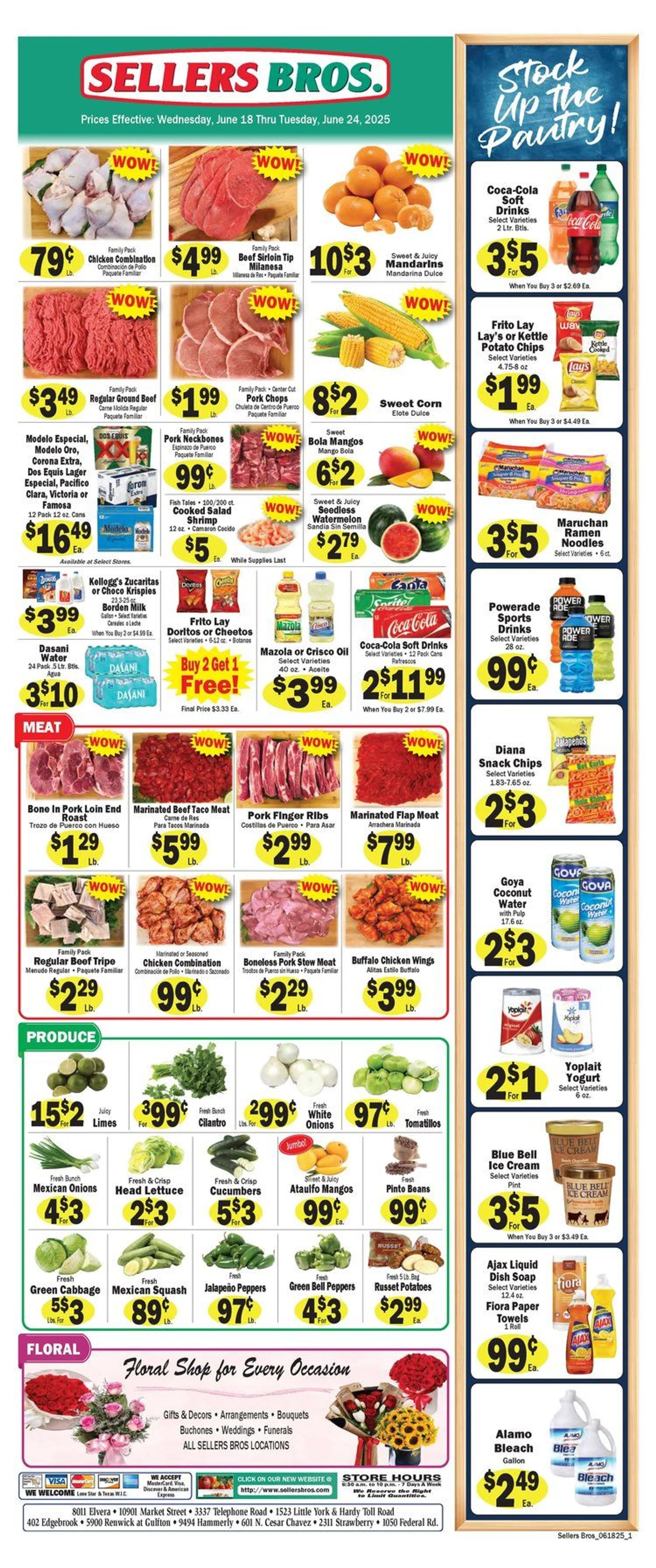 Weekly ad Sellers Bros Deals from June 18 to June 24 2025 - Page 1