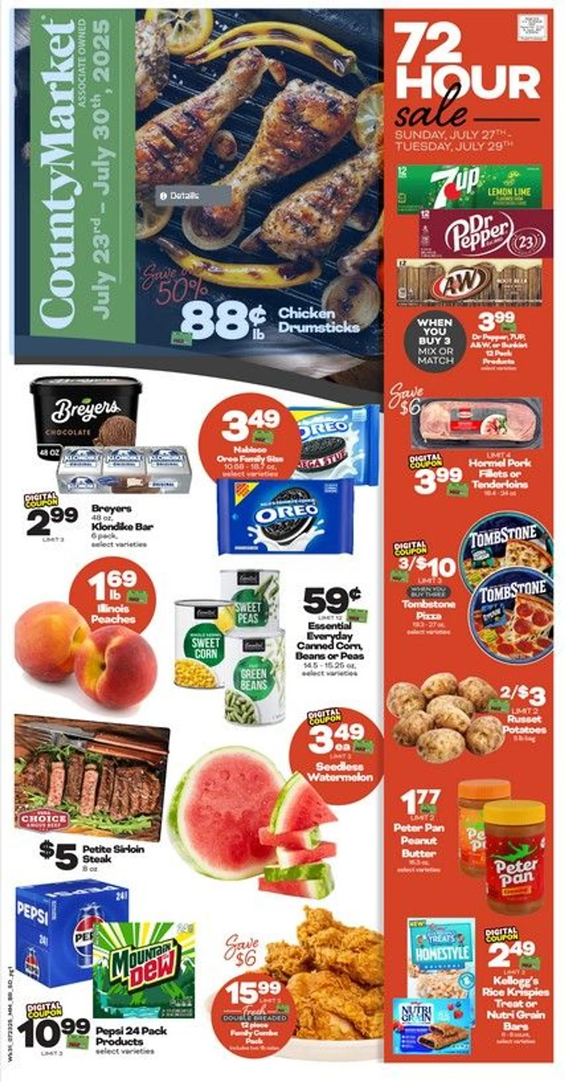 Weekly ad County Market Sales from July 23 to July 30 2025 - Page 1