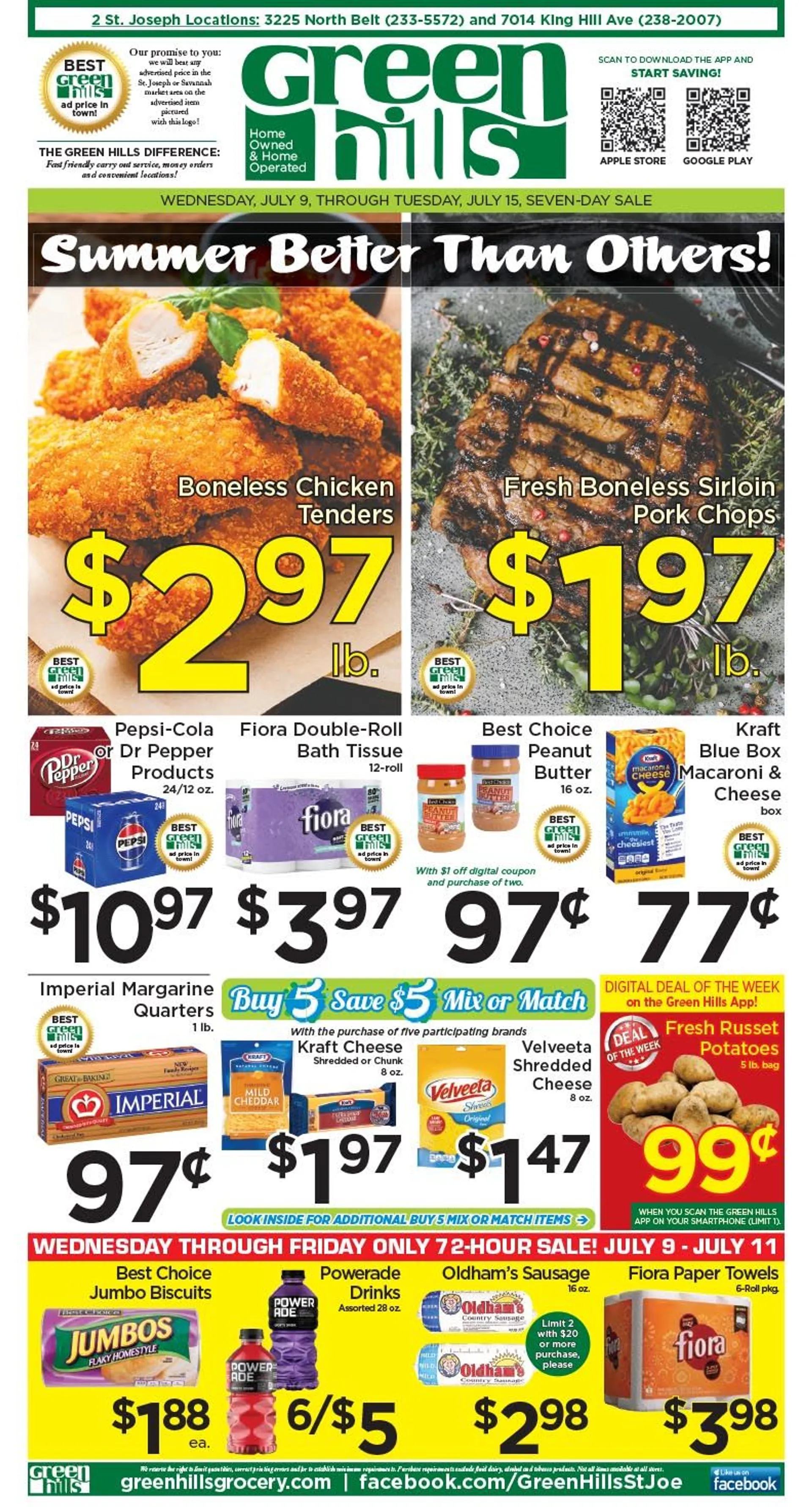 Weekly ad Green Hills Grocery weekly ads from July 9 to July 15 2025 - Page 1