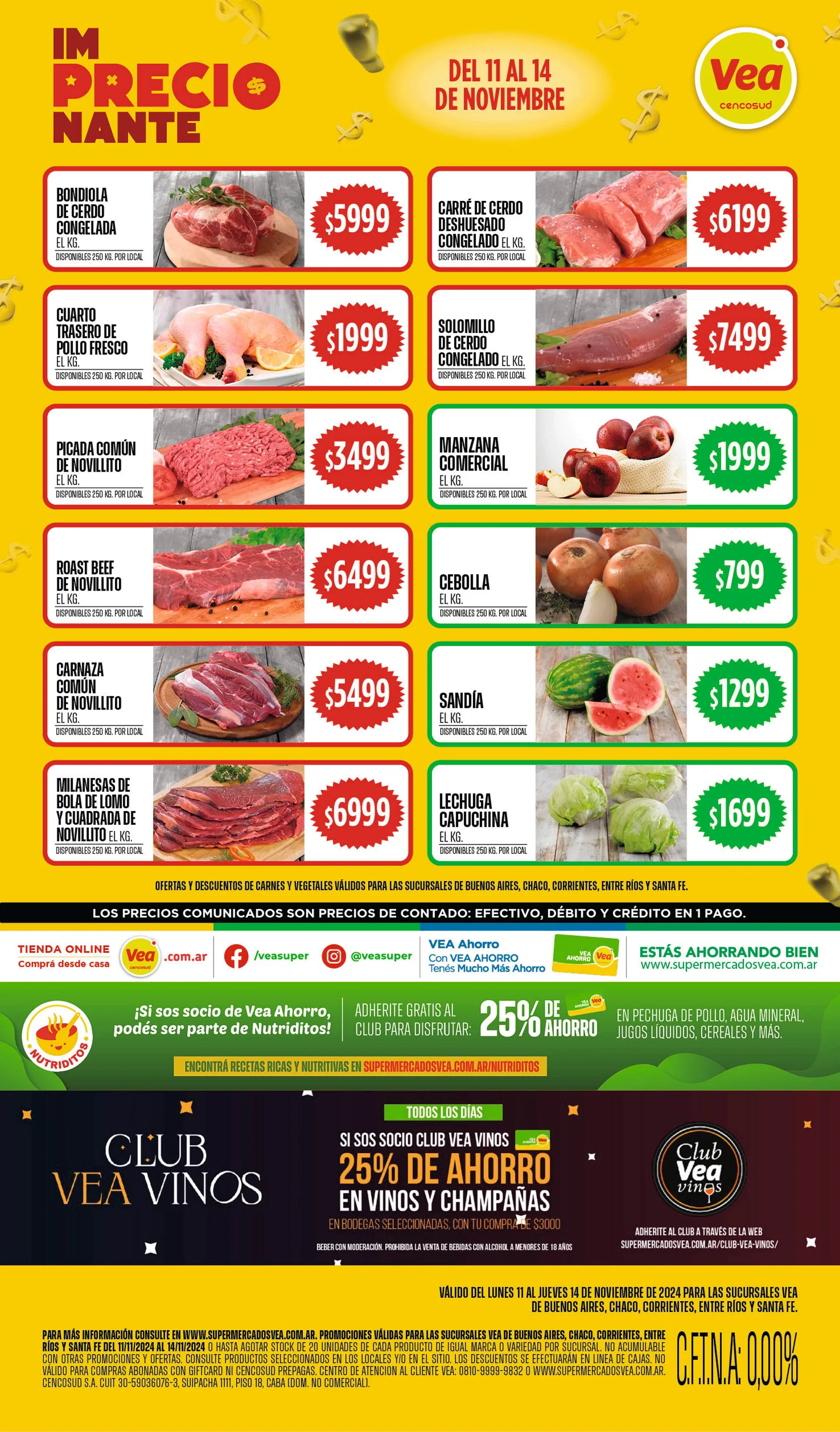 Ofertas de Vea Ofertas 11 de noviembre al 14 de noviembre 2024 - Página  del catálogo