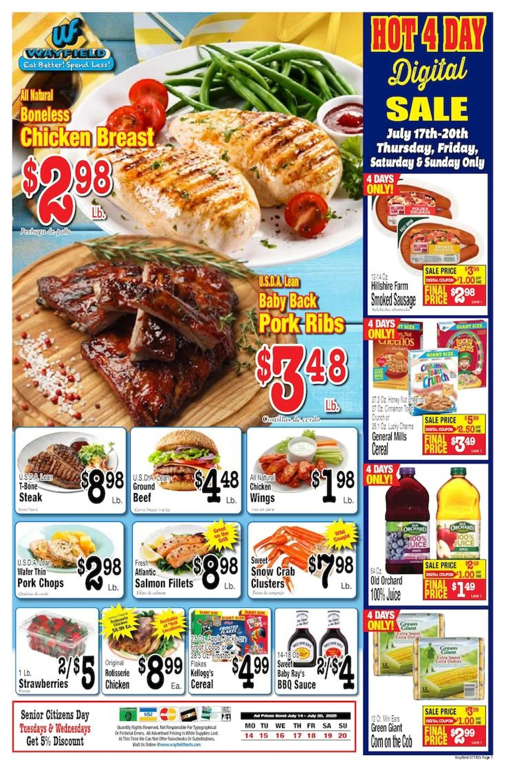 Weekly ad Wayfield Sales from July 14 to July 20 2025 - Page 1