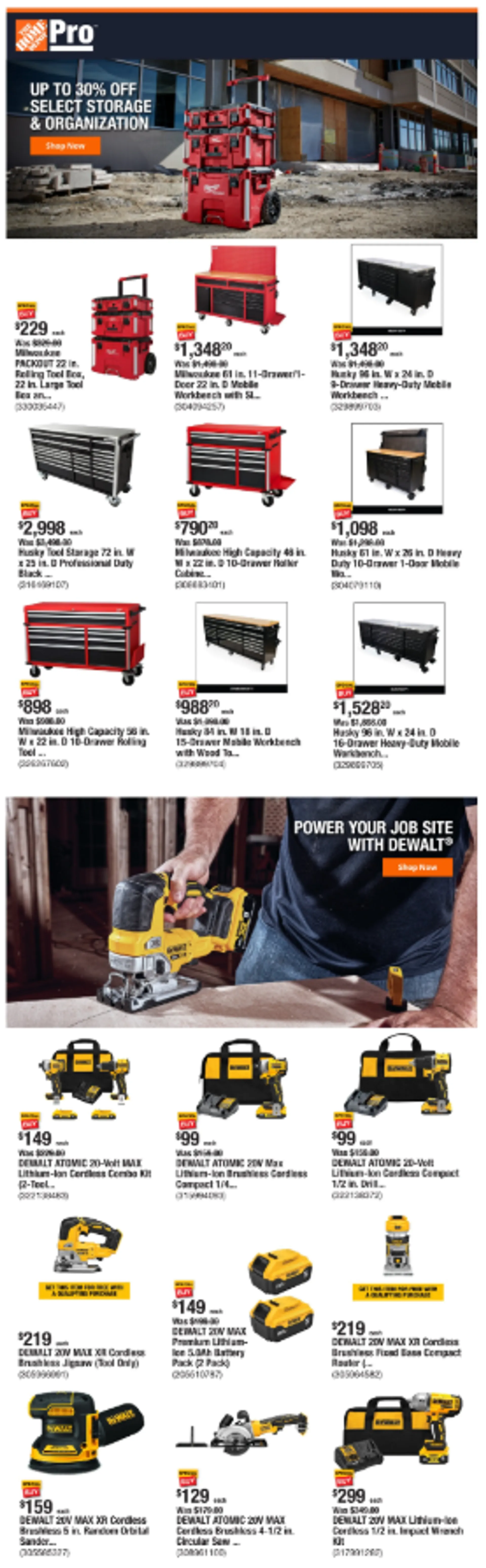 Weekly ad The Home Depot Deals from January 13 to January 20 2025 - Page 