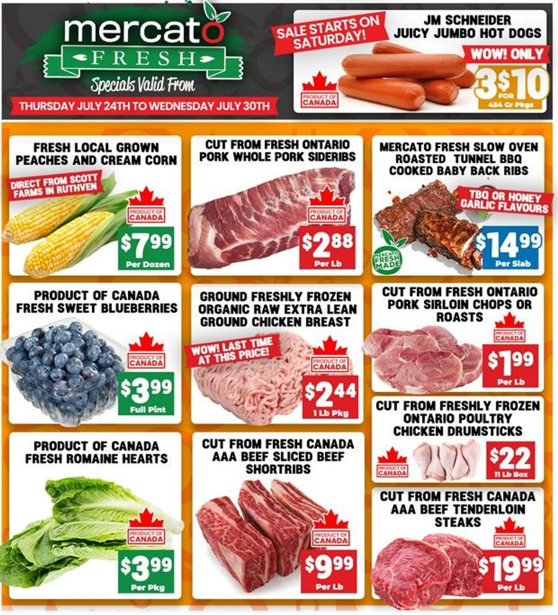 Mercato Fresh weekly flyer  from July 24 to July 30 2025 - flyer page 1