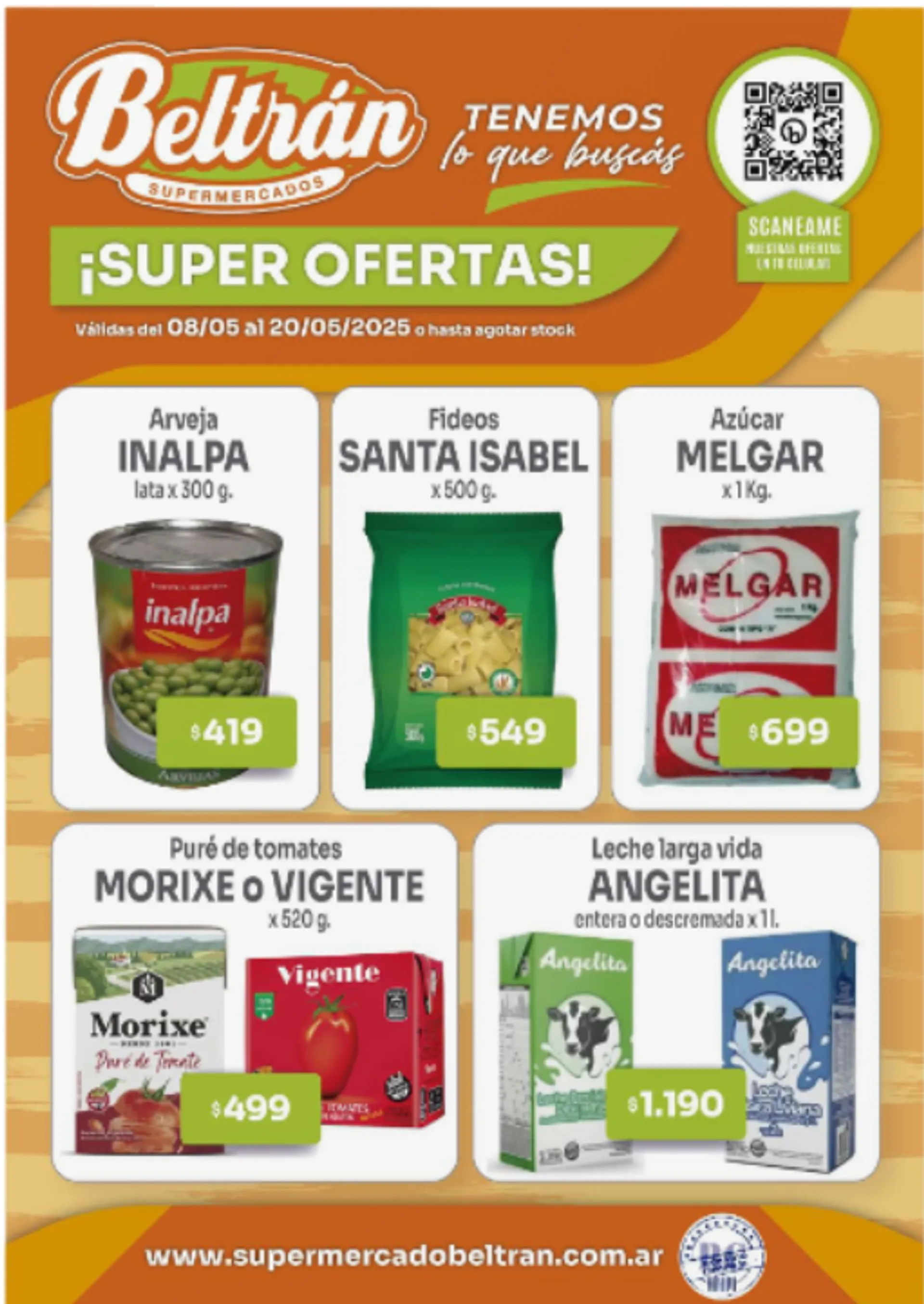 Ofertas de Beltrán  Supermercado Ofertas 8 de mayo al 20 de mayo 2025 - Página 1 del catálogo