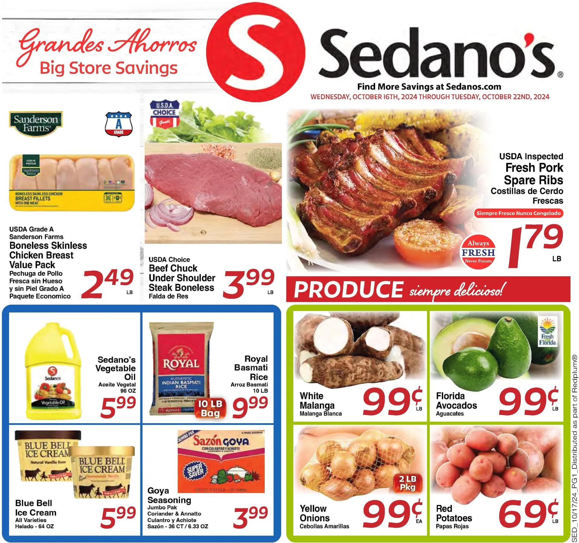 Weekly ad Sedano's weekly ads from October 16 to October 22 2024 - Page 