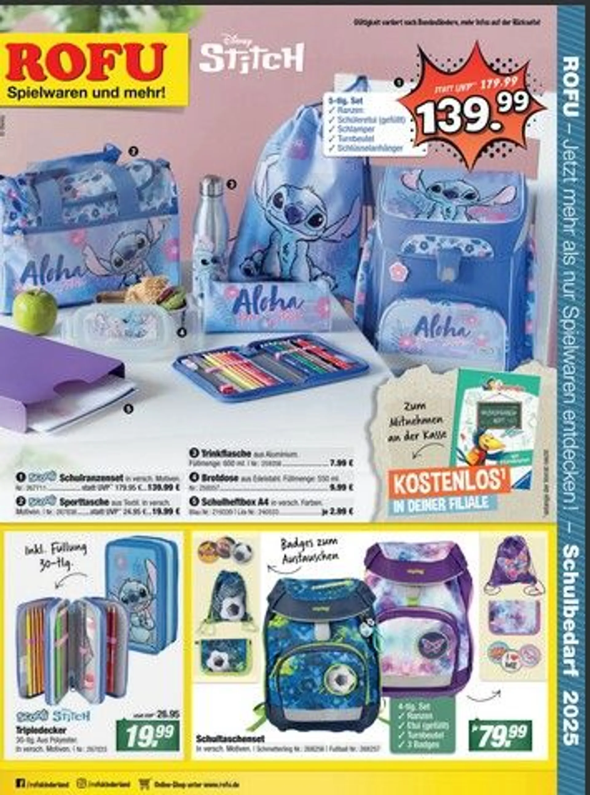 ROFU Kinderland Angebote von 26. Juli bis 2. August 2025 - Prospekt seite 1