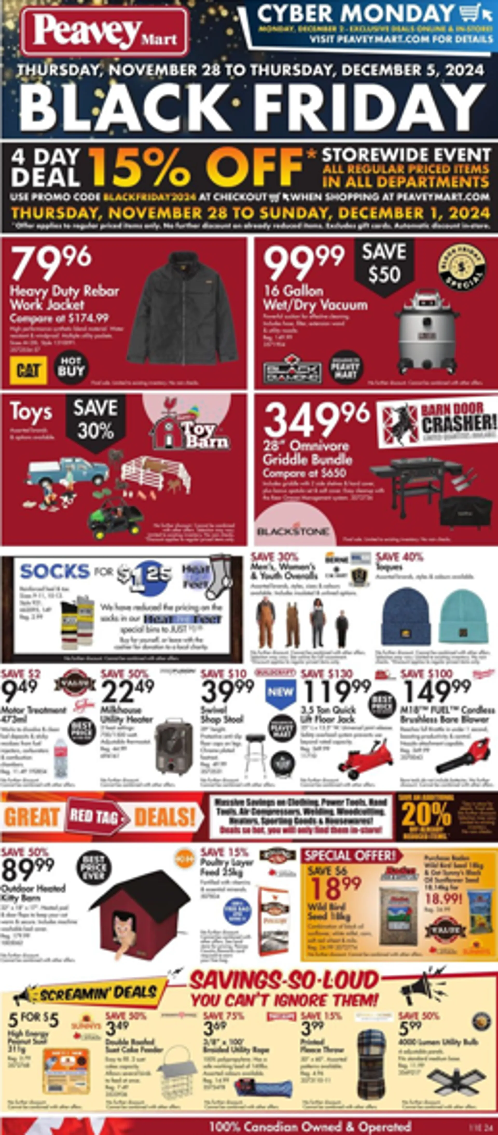 Peavey Mart Deals from November 28 to December 5 2024 - flyer page 