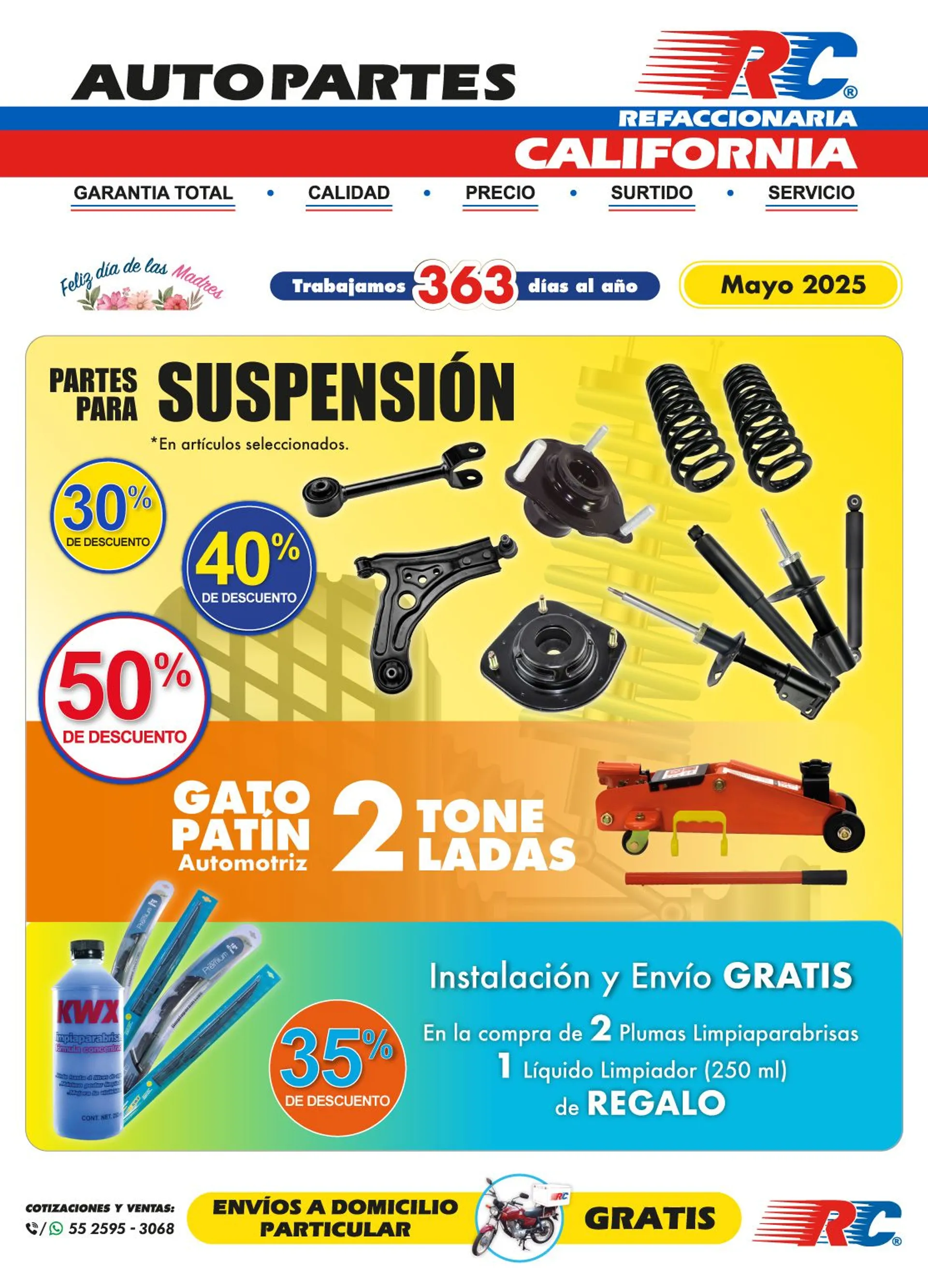Catálogo de Refaccionaria California Ofertas 1 de mayo al 31 de mayo 2025 - Pagina 1