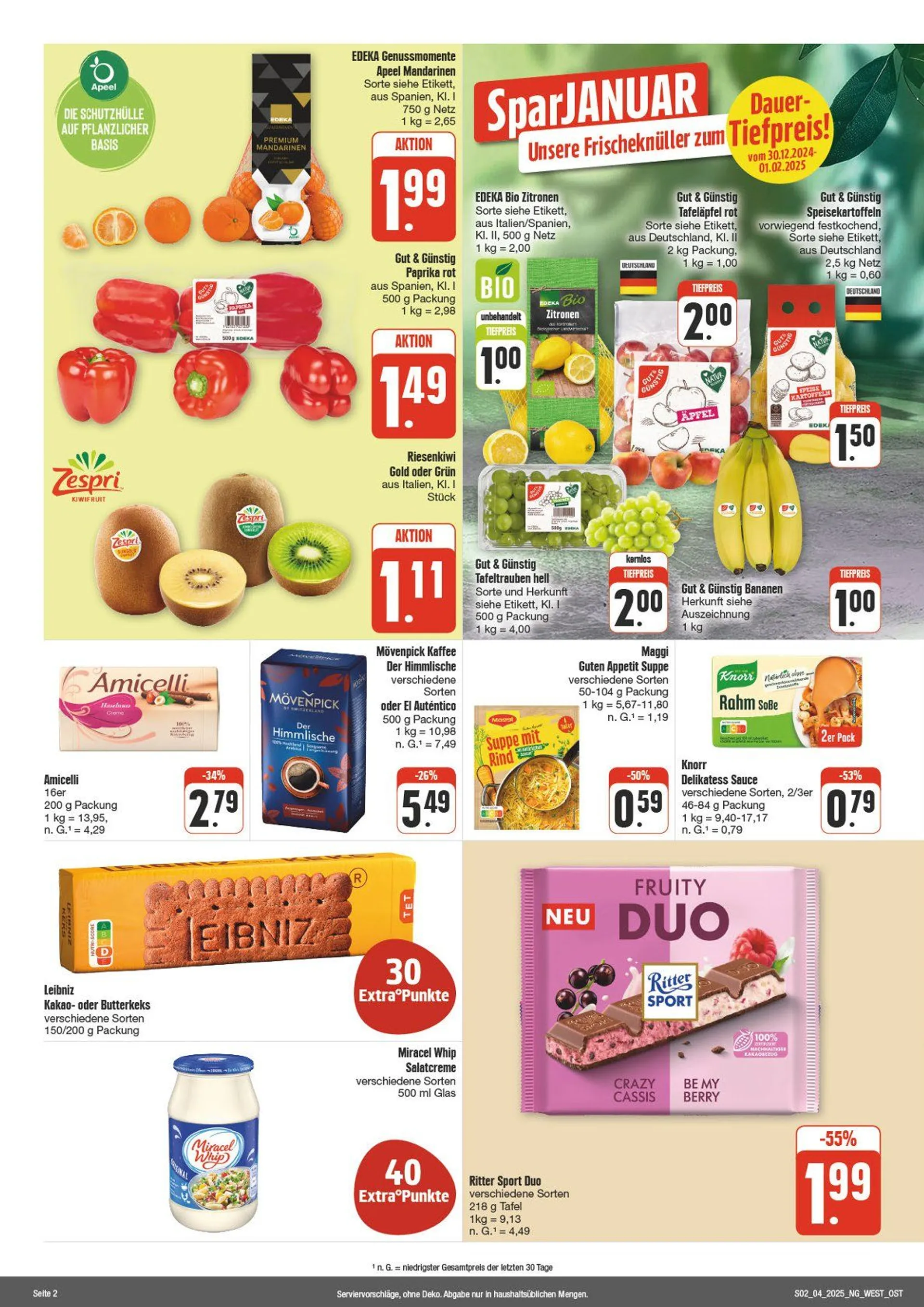 Edeka Prospekt von 21. Januar bis 25. Januar 2025 - Prospekt seite 2