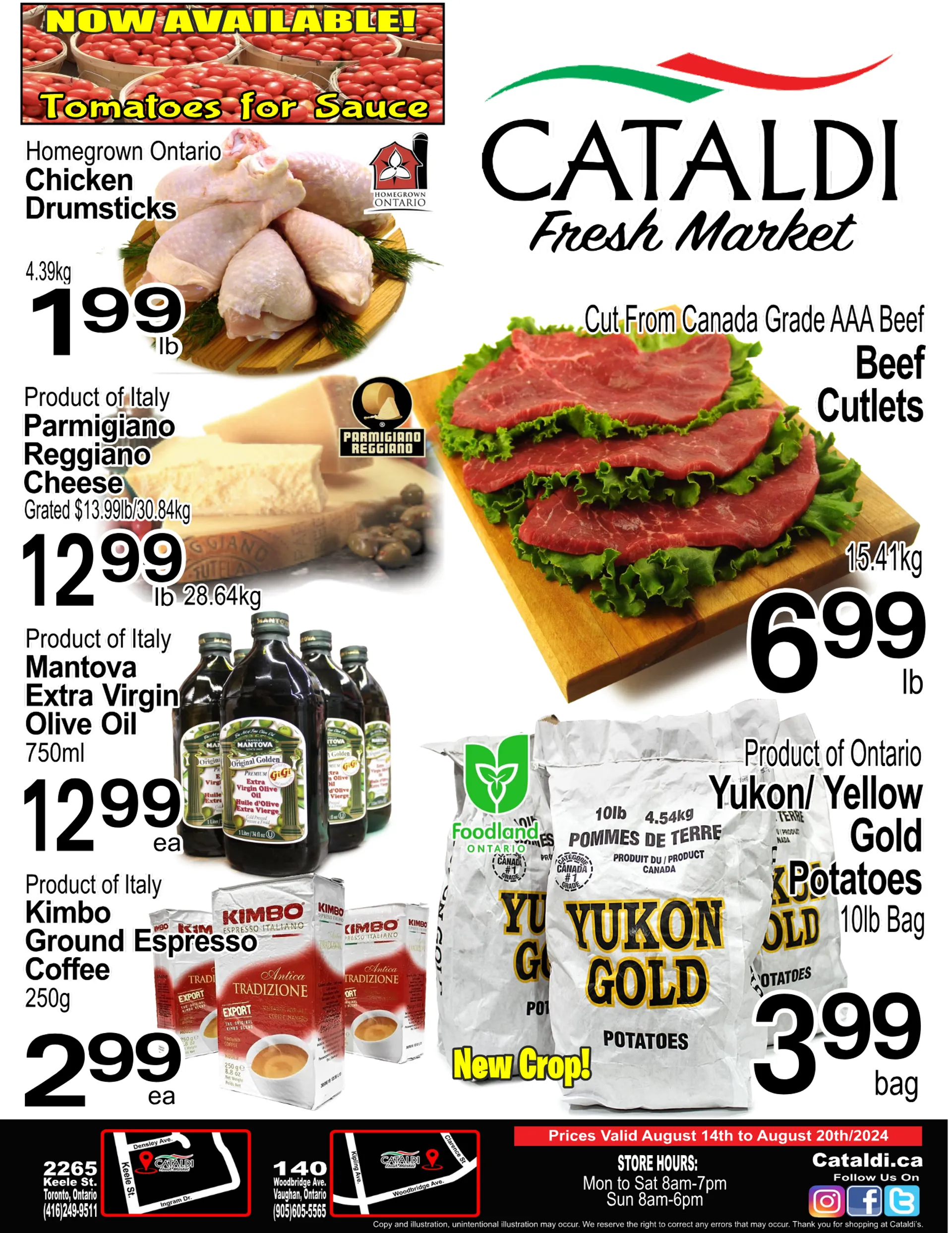 Cataldi Fresh Market weekly flyer from August 14 to August 20 2024 - flyer page 