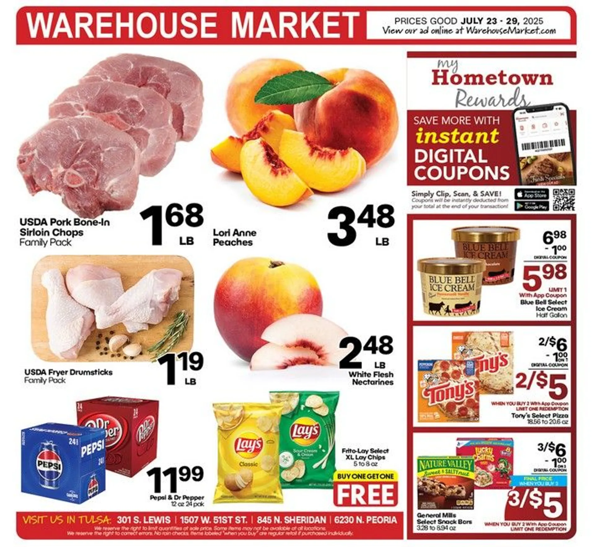 Weekly ad Warehouse Market Sales from July 23 to July 29 2025 - Page 1