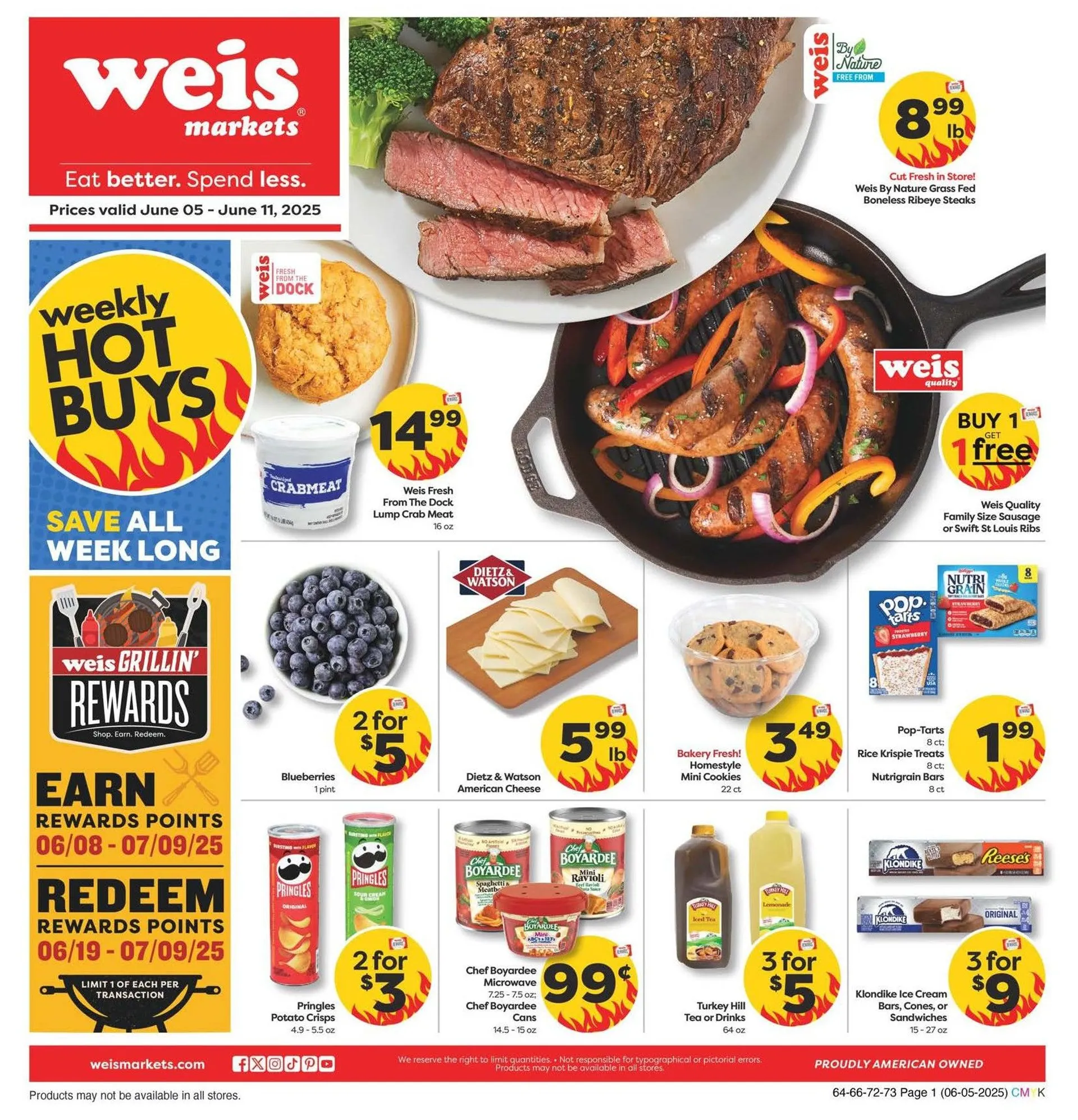 Weekly ad Weis Sales from June 5 to June 11 2025 - Page 1