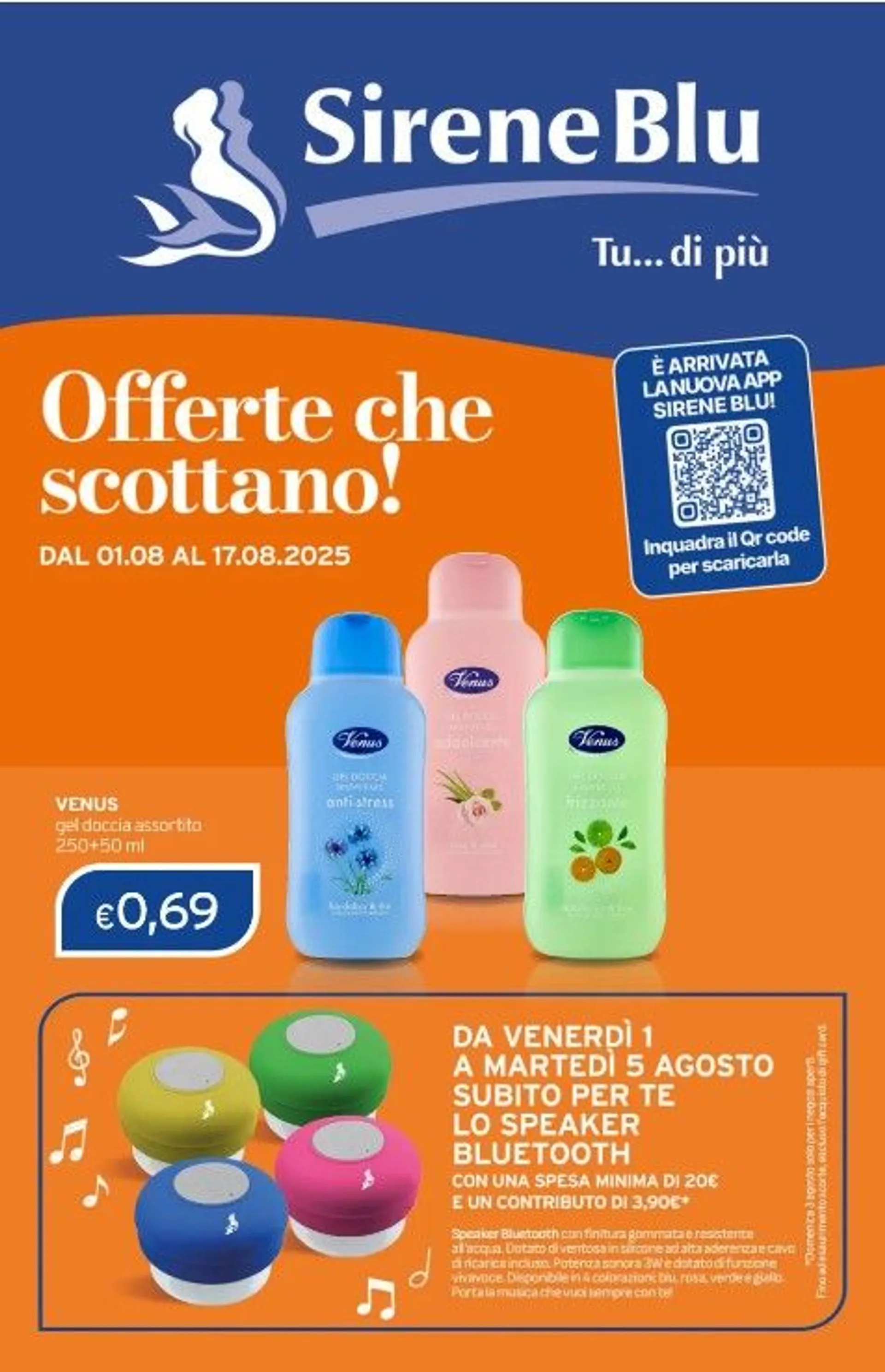 Volantini Sirene Blu da 1 agosto a 17 agosto di 2025 - Pagina del volantino 1