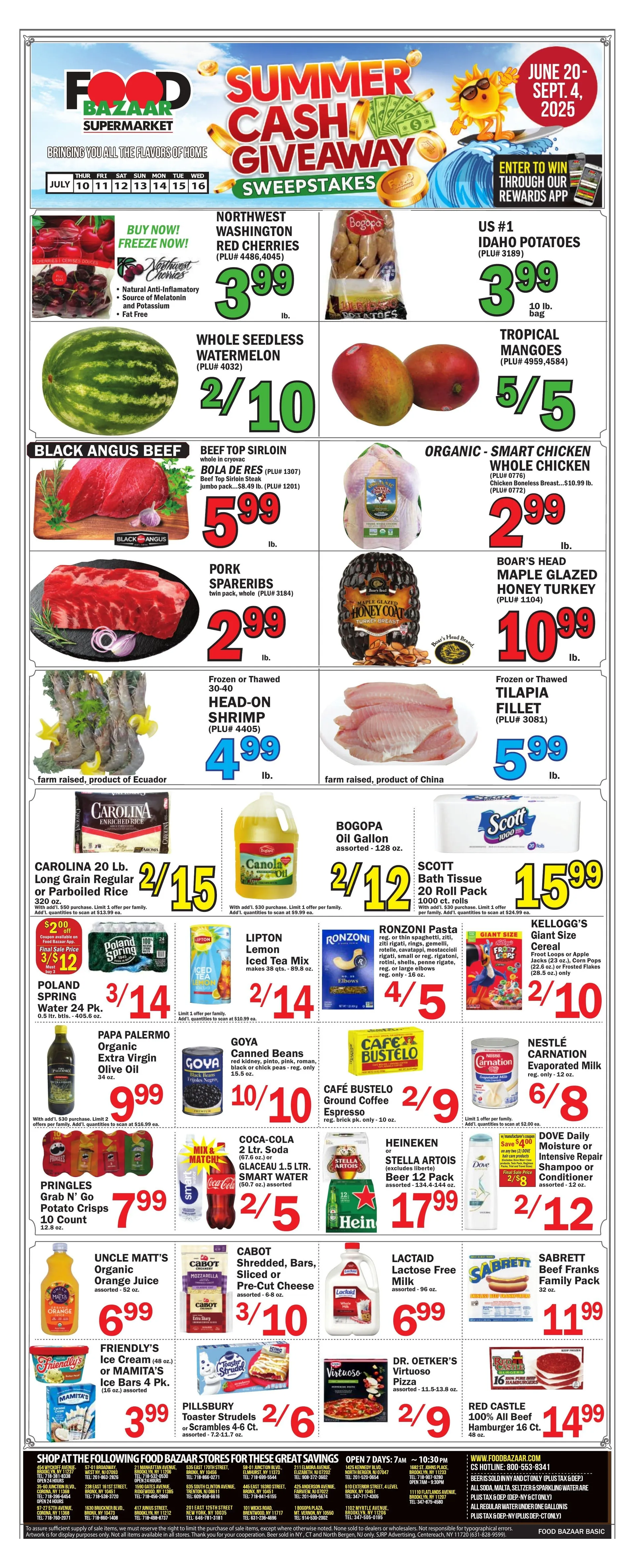 Weekly ad Food Bazaar Sales from July 10 to July 16 2025 - Page 1