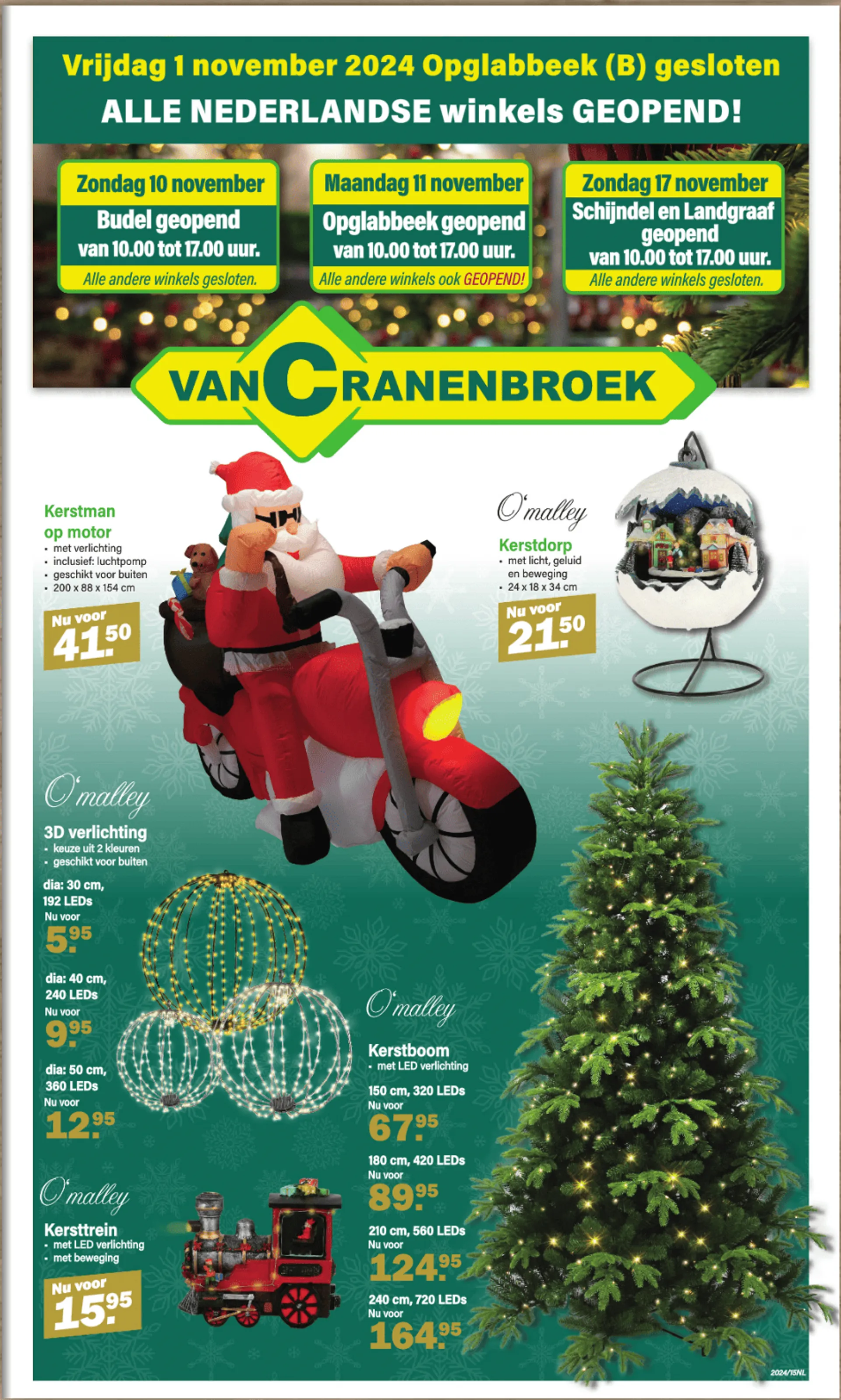 Speciale aanbiedingen van Van Cranenbroek van 28 oktober tot 17 november 2024 - Folder pagina 1