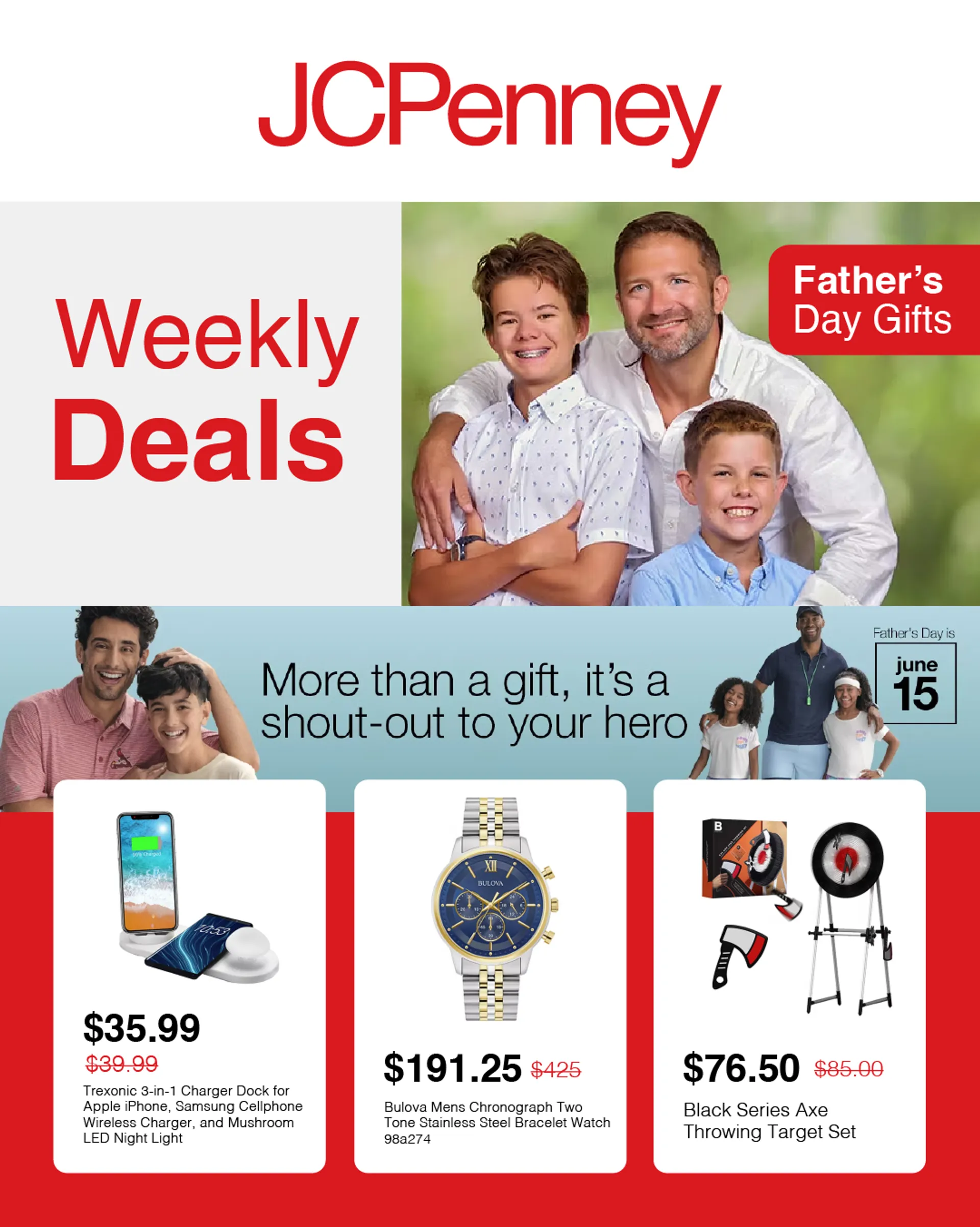Weekly ad JCPenney Father's Day from May 26 to June 15 2025 - Page 1