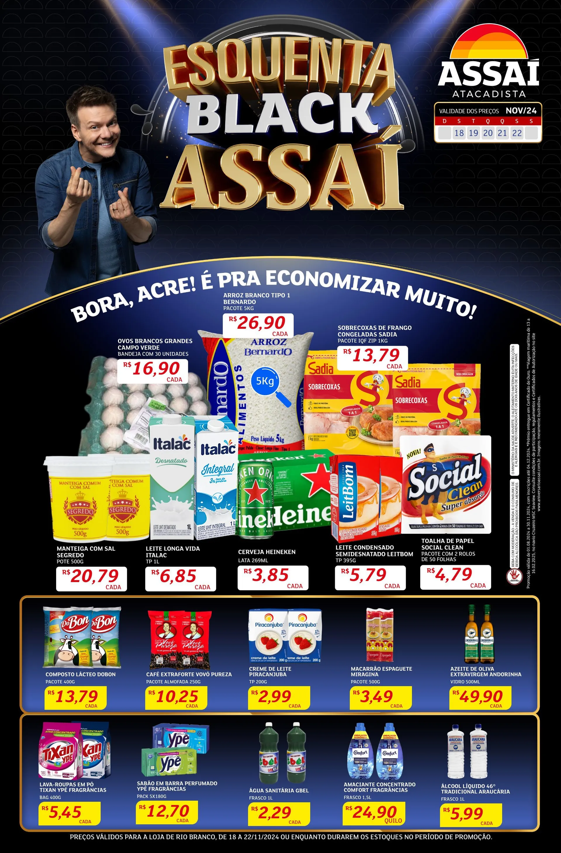 Encarte de Assaí Atacadista Ofertas de brochura 18 de novembro até 22 de novembro 2024 - Pagina 