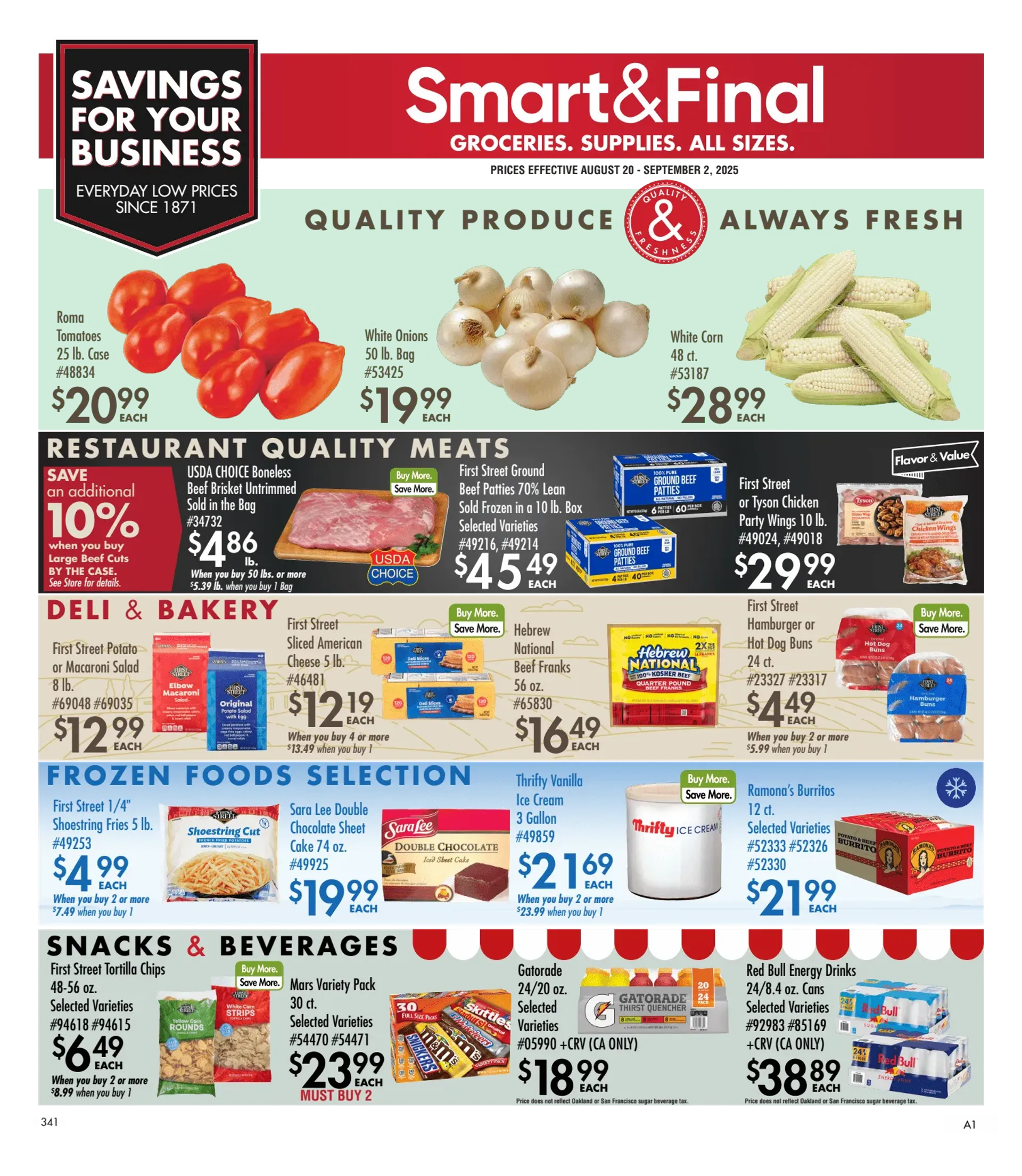 Weekly ad Smart and Final Sales from August 20 to September 2 2025 - Page 1