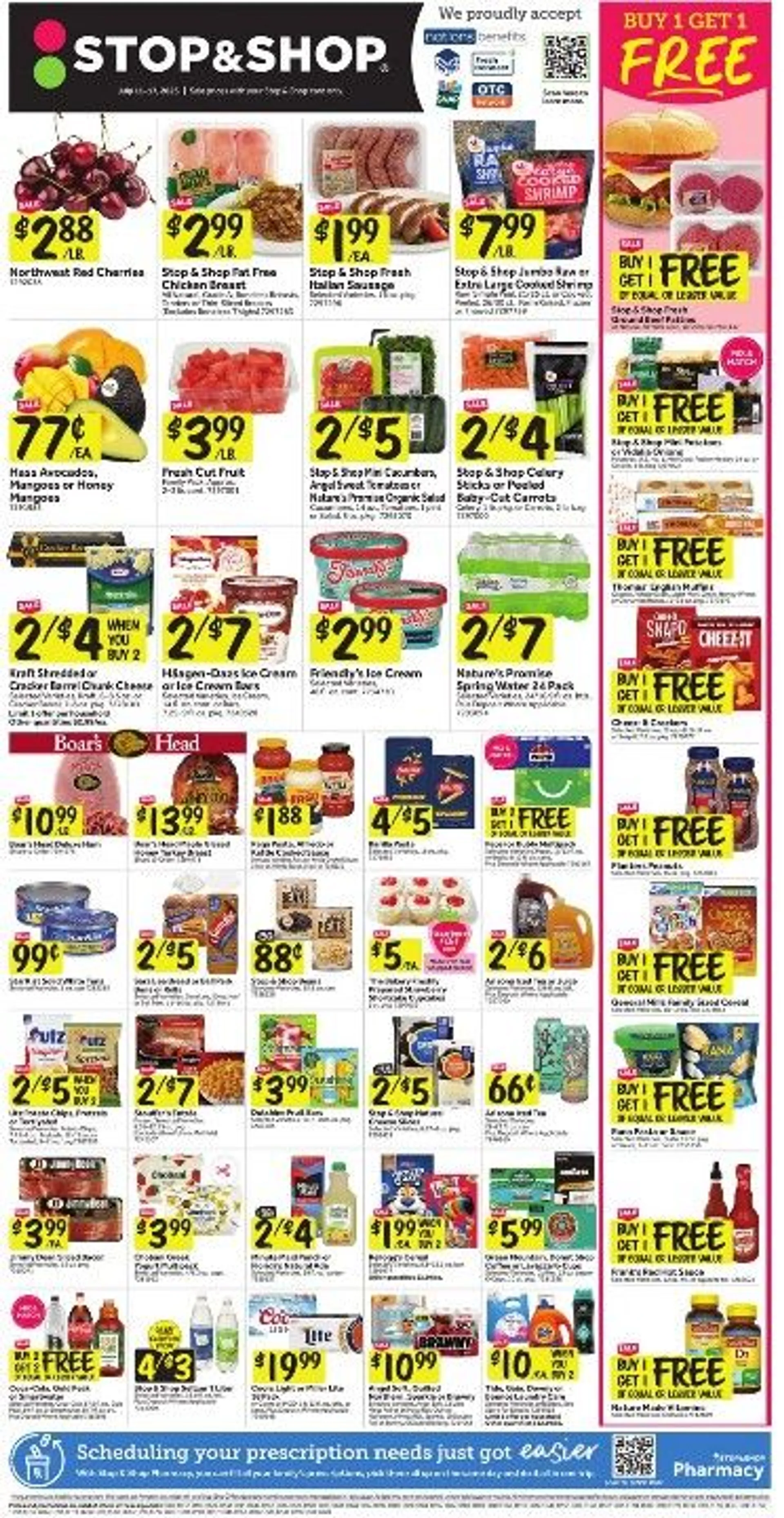 Weekly ad Stop & Shop  Sales from July 11 to July 17 2025 - Page 1