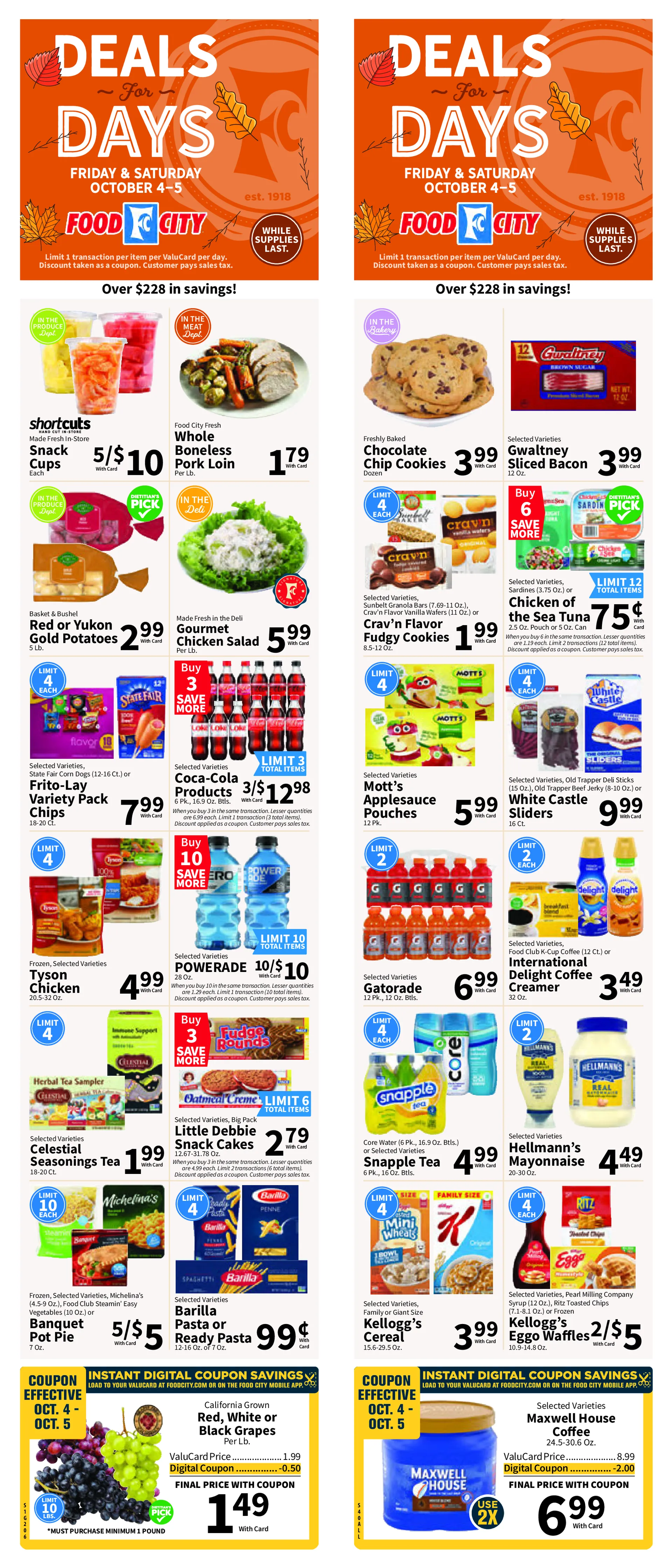 Weekly ad Food City sales from October 2 to October 8 2024 - Page 