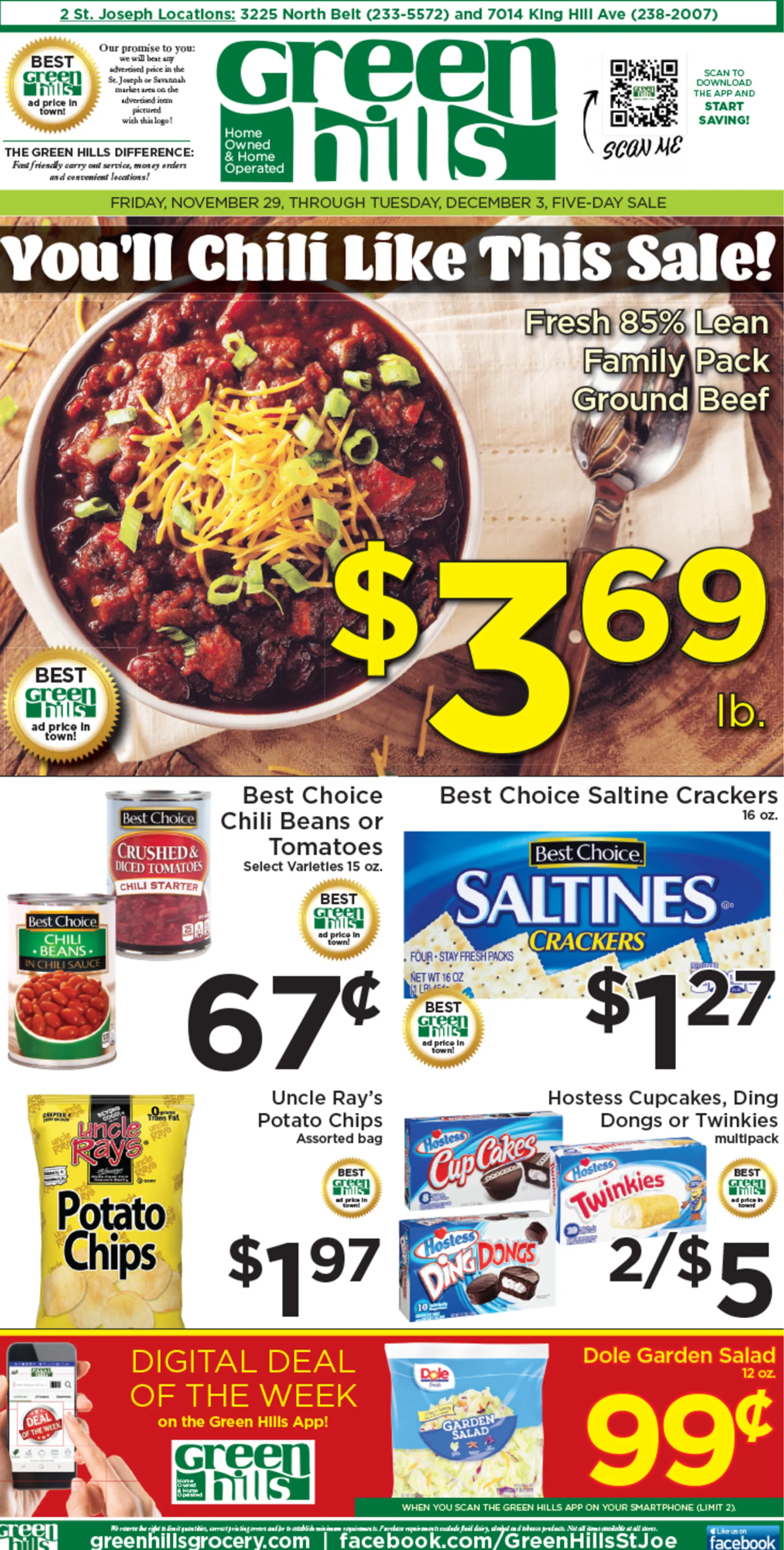 Weekly ad Green Hills Grocery Weekly Ad from November 29 to December 3 2024 - Page 