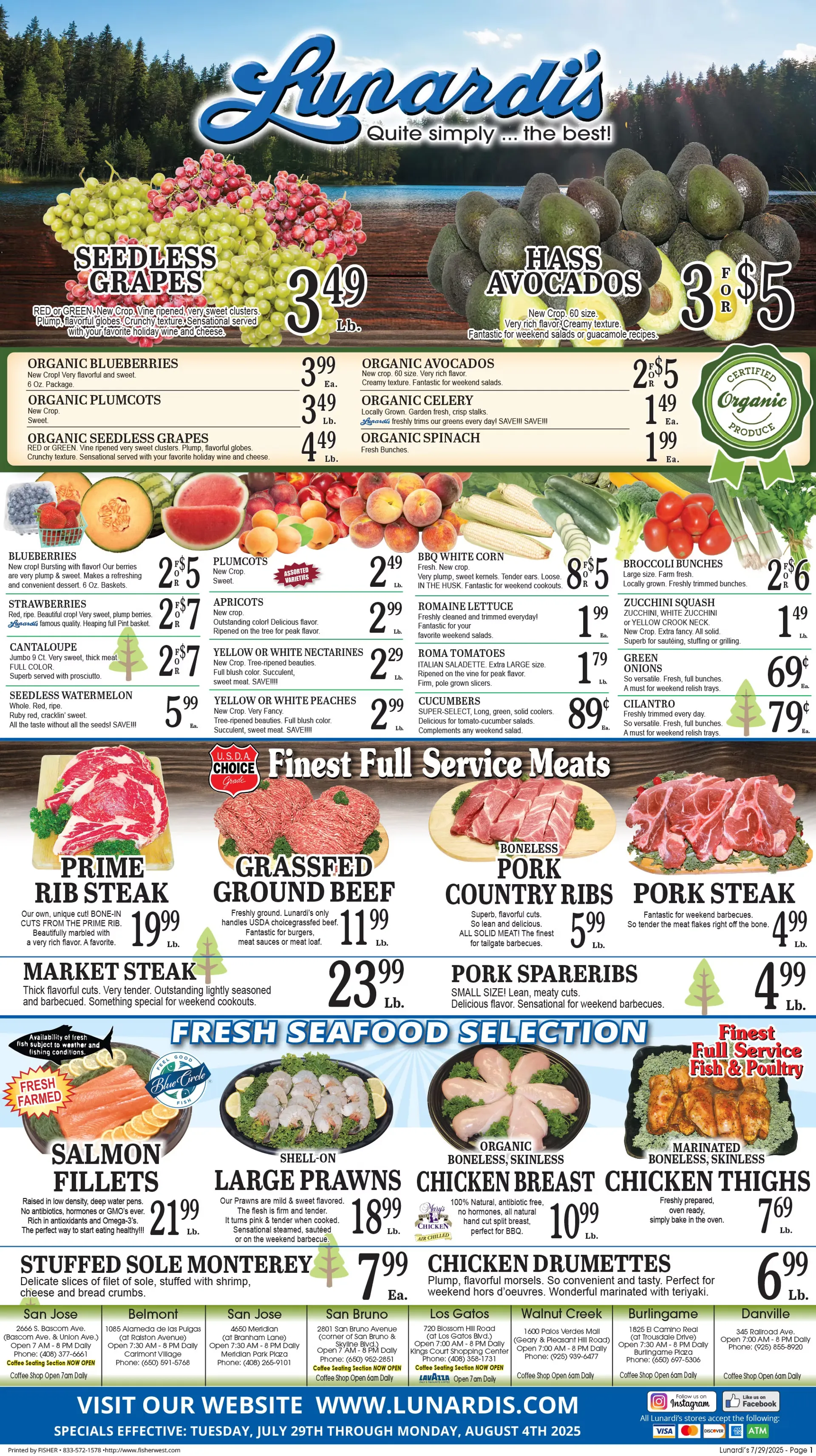 Weekly ad Lunardi's Sales from July 29 to August 4 2025 - Page 1